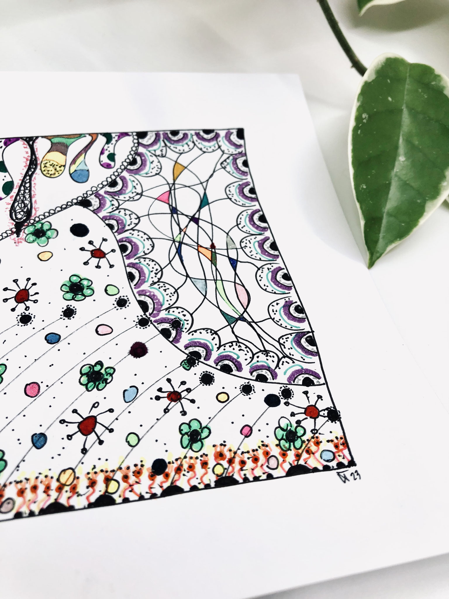 «The Depths of Existence», Zentangle Artwork Collection, Nr. 1/3, USD 2'222