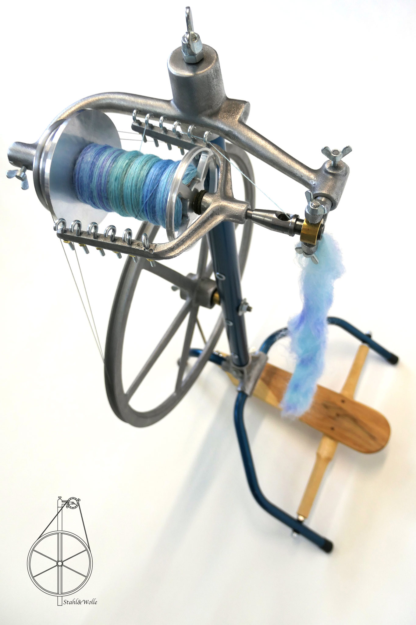 Spinnrad "Komplize" von Stahl&Wolle