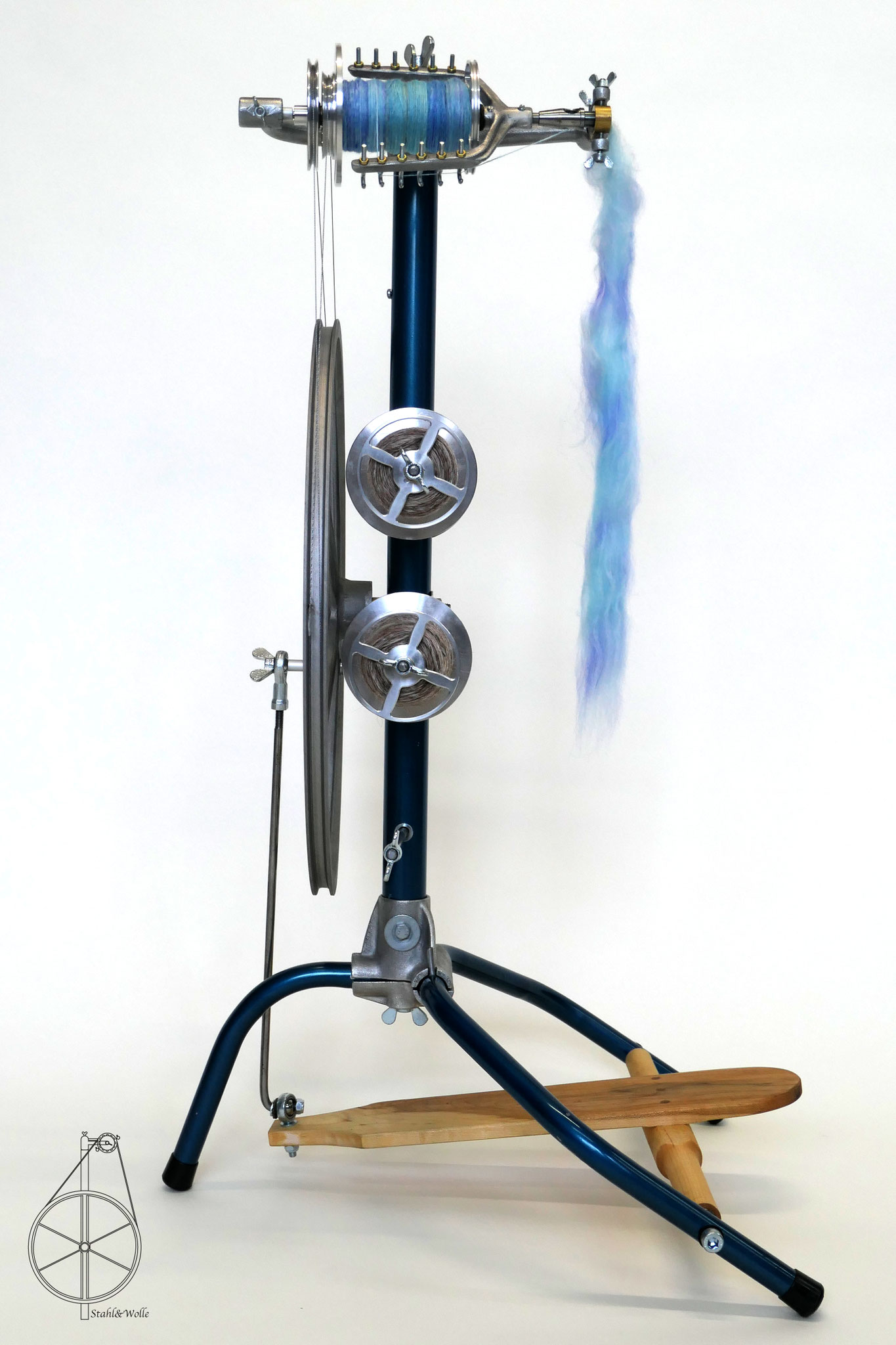 Spinnrad "Komplize" von Stahl&Wolle