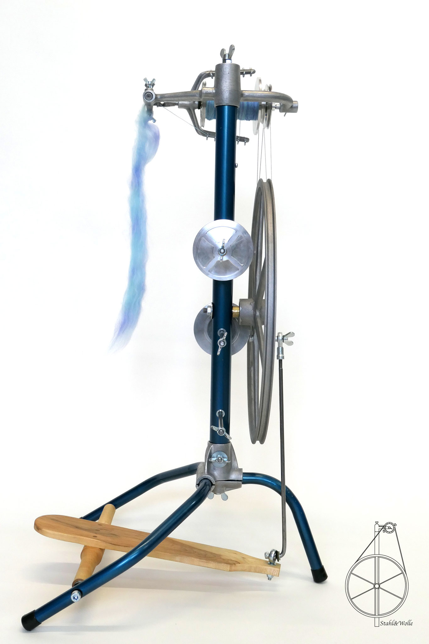 Spinnrad "Komplize" von Stahl&Wolle