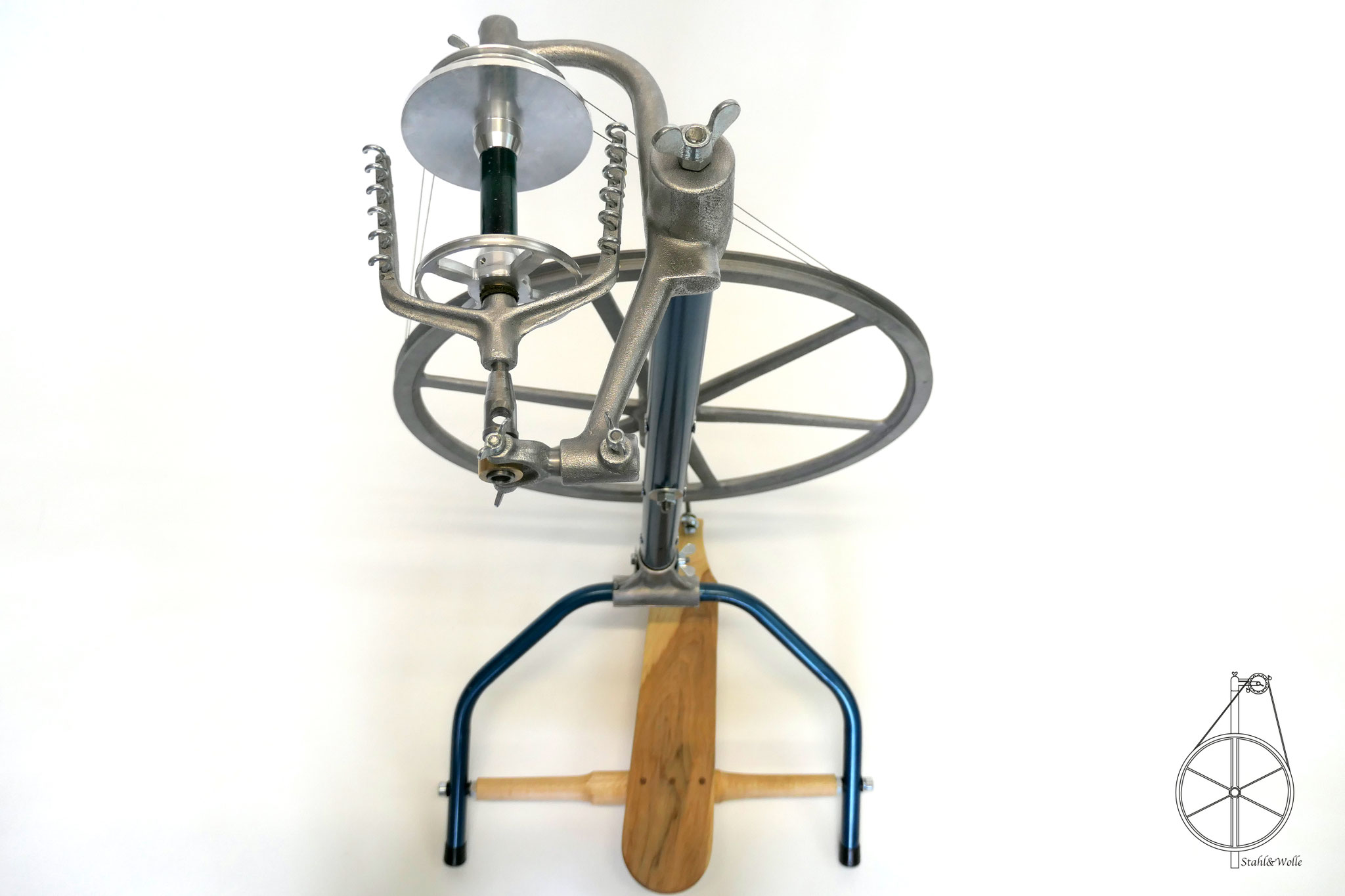 Spinnrad "Komplize" von Stahl&Wolle
