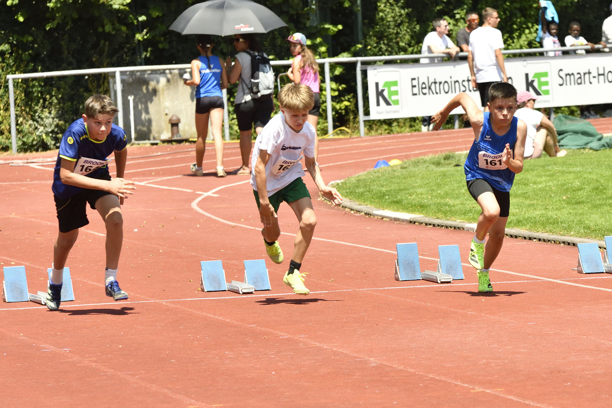 LG Welfen beim 75m Sprint