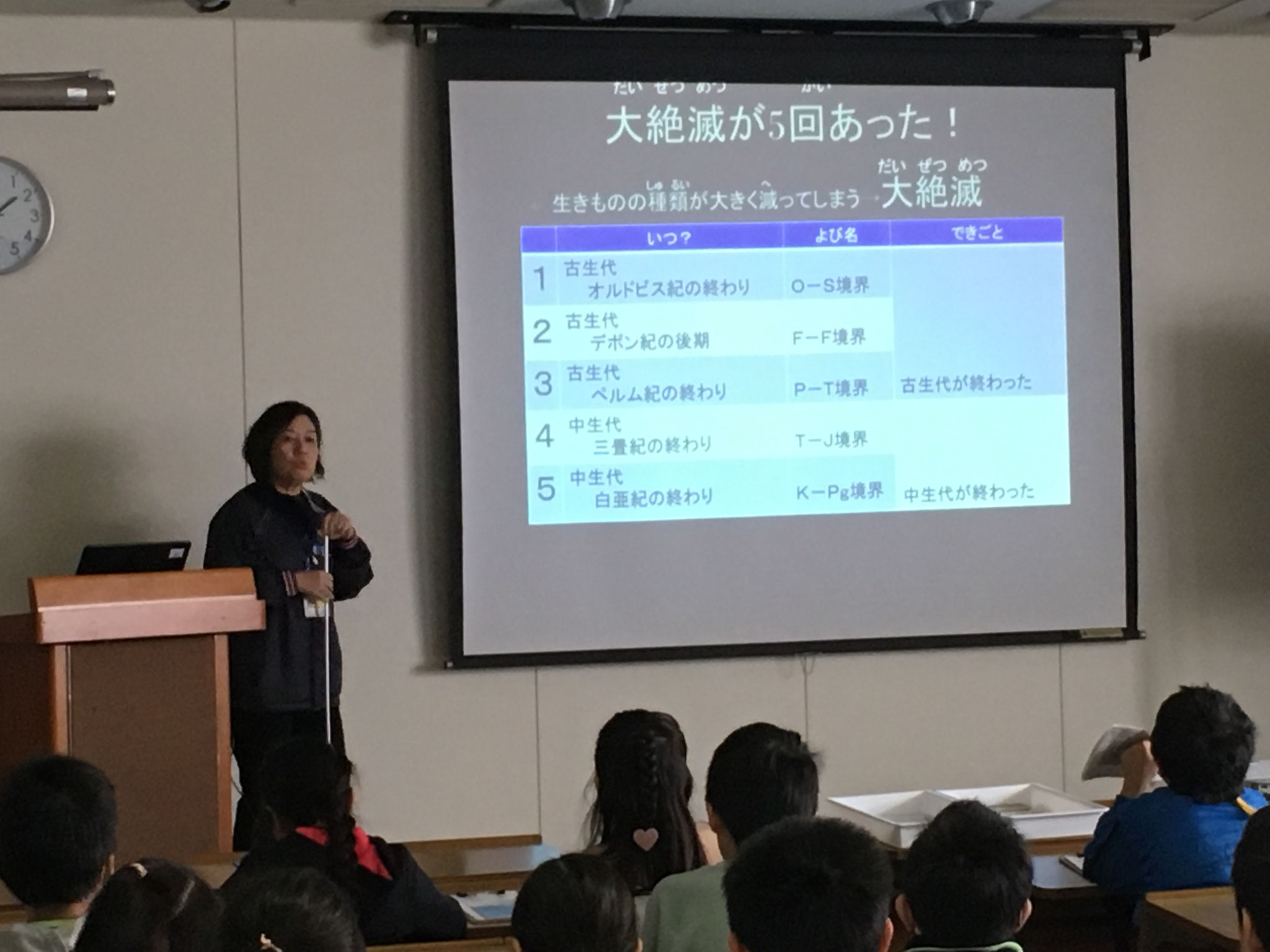 過去に起きた「大絶滅」について聞く