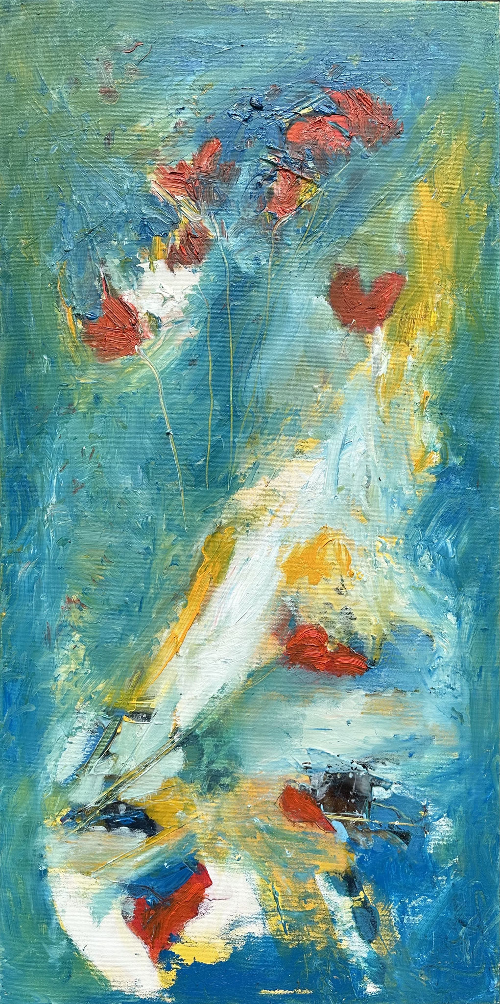 "Blumentanz"  50 x 100  (355)  (sold) / 2025