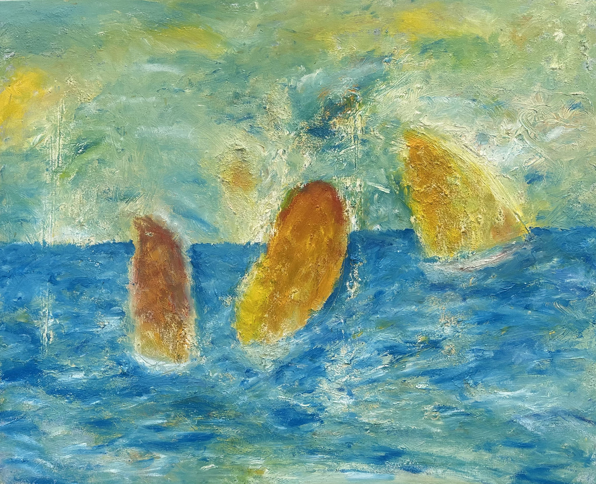 "The Wind Plays Here"  80 x 100  (364)  550 €   / 2025