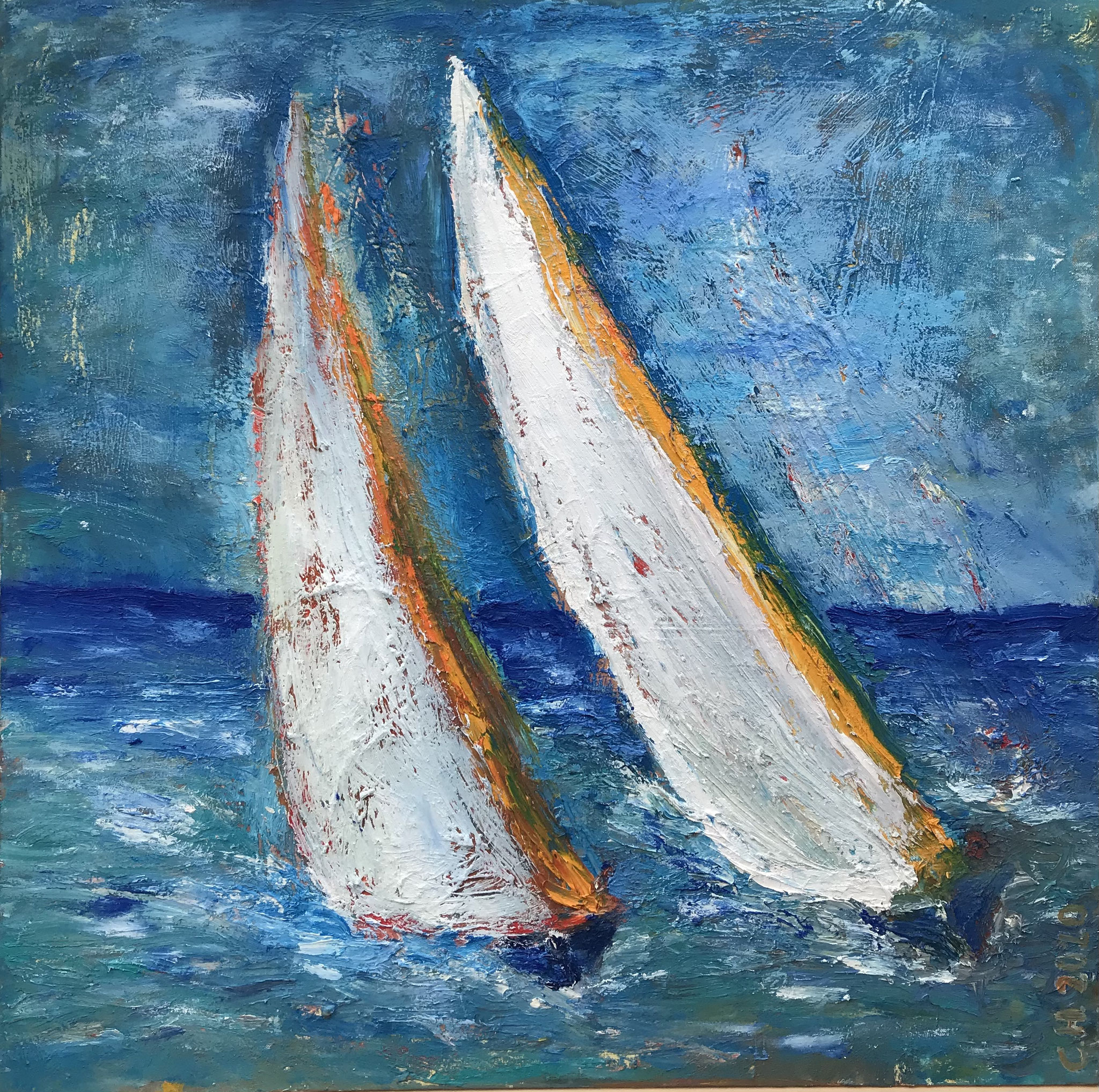 "Sailing and Fun" 80 x 80  (329)   290 €  / 2021