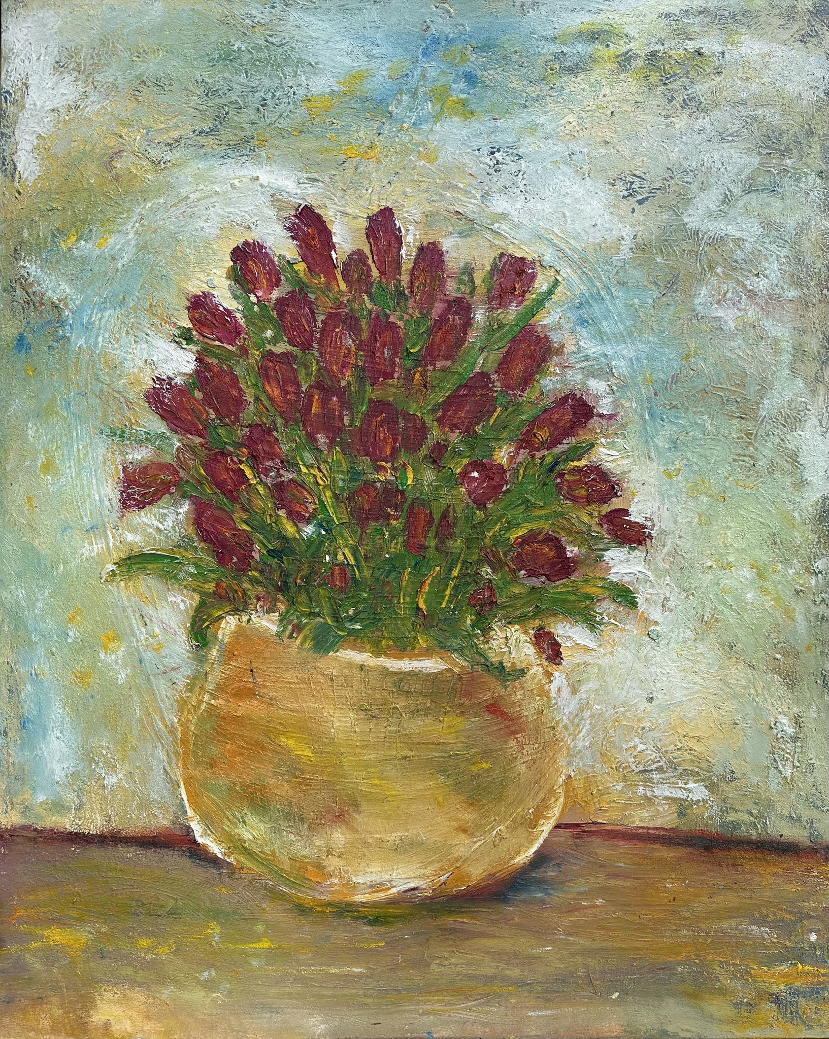 "A Moment in Violet" 80 x 100 (317)  490 € / 2021