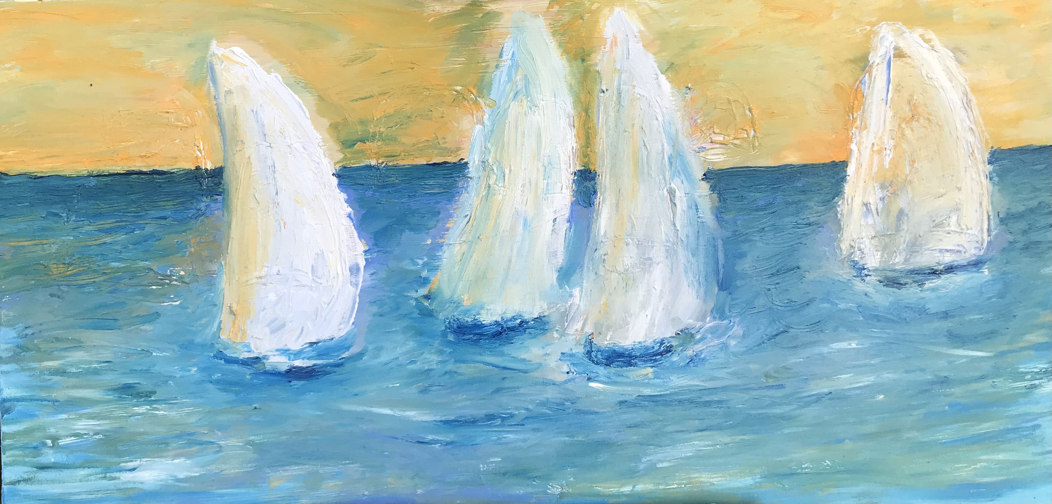 "Regatta"  50 x 100 (322)  330 €  / 2021