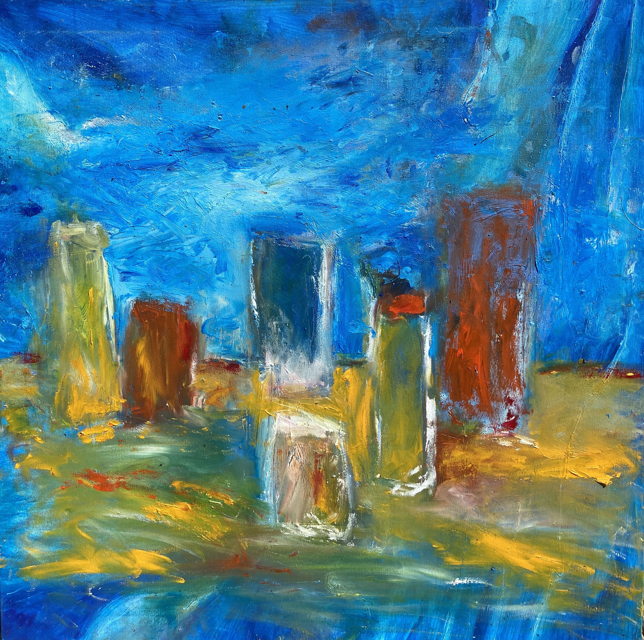 "Blue Drinks"   80 x 80   (339)  440 € / 2022