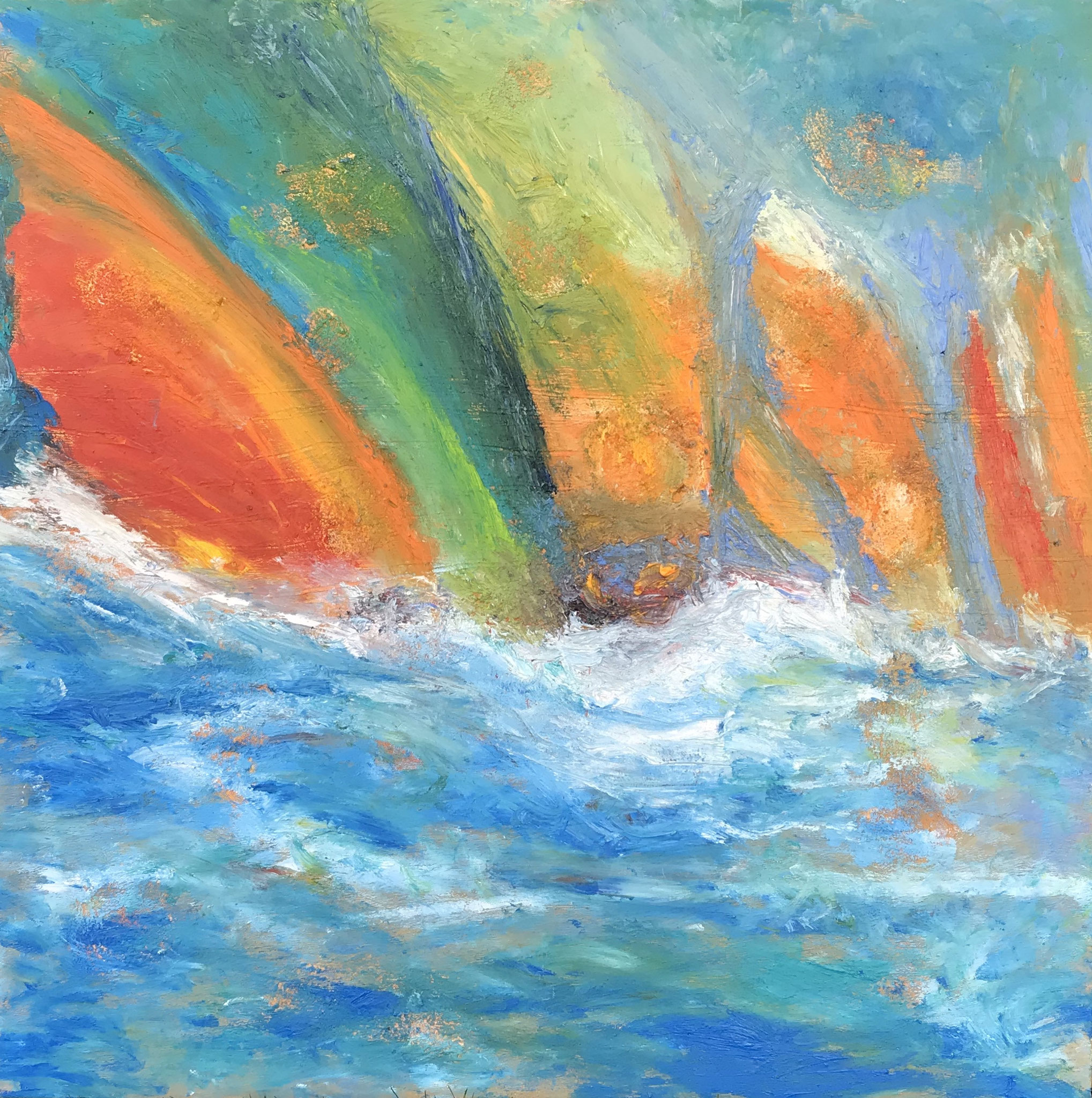 "Racing Against the Wind" 80 x 80 (292) 550 € / 2019
