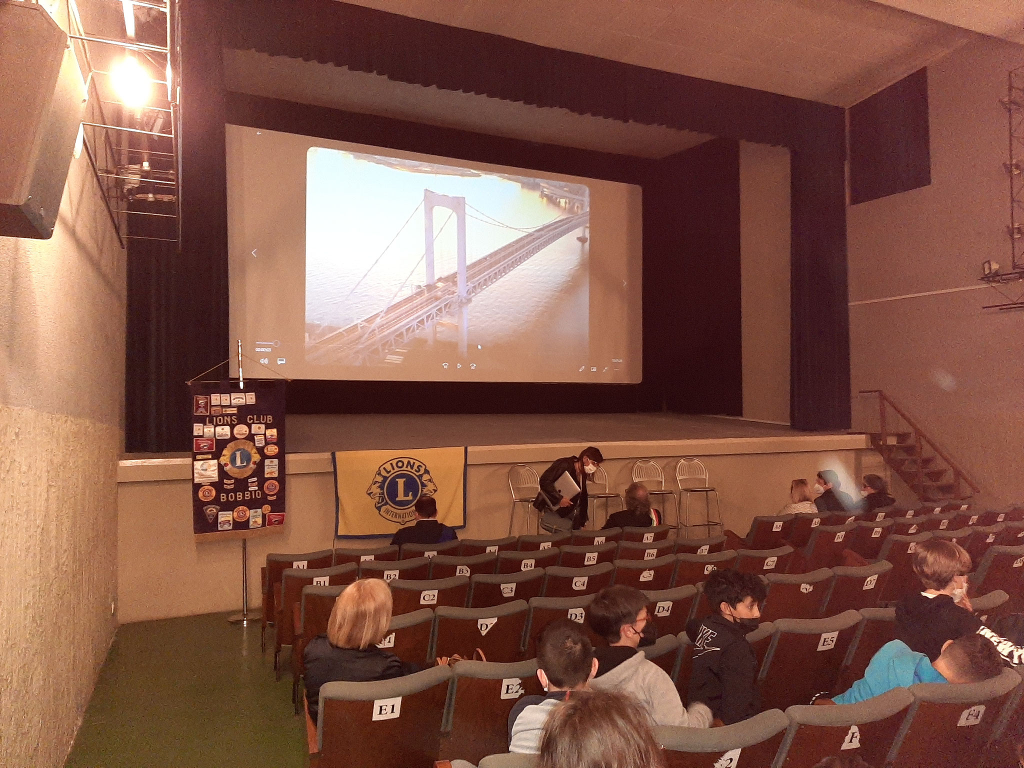 Bobbio 30 aprile 2022  Incontro degli atleti paralimpici con gli studenti dell’Istituto Omnicomprensivo di Bobbio