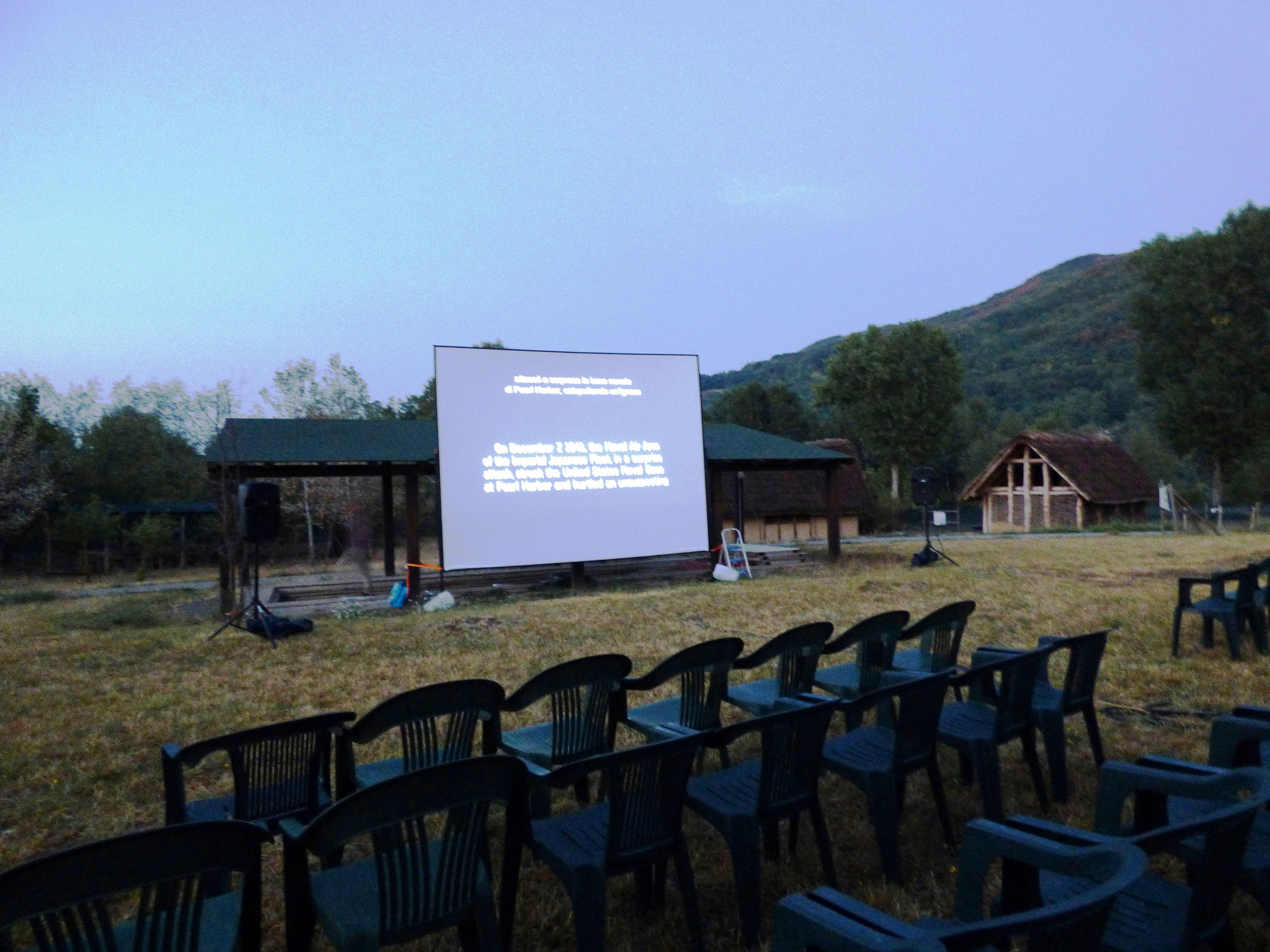 cinema sotto le stelle - parco archeologico di Travo 16 agosto