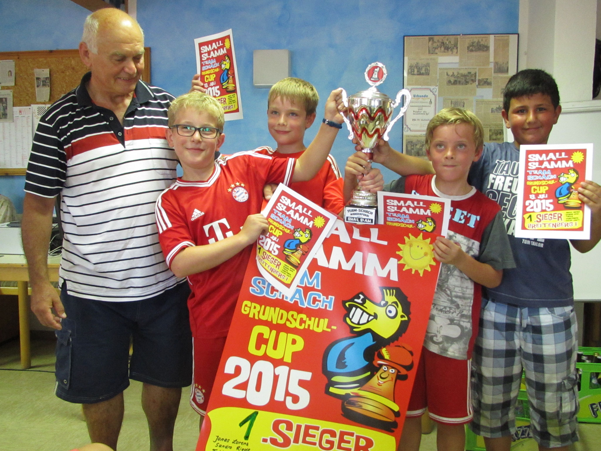 1. Sieger GS Breitenberg 1 - Nach dreimaligen Gewinn in Folge bleibt der Wanderpokal in Breitenberg. Gratulation!!