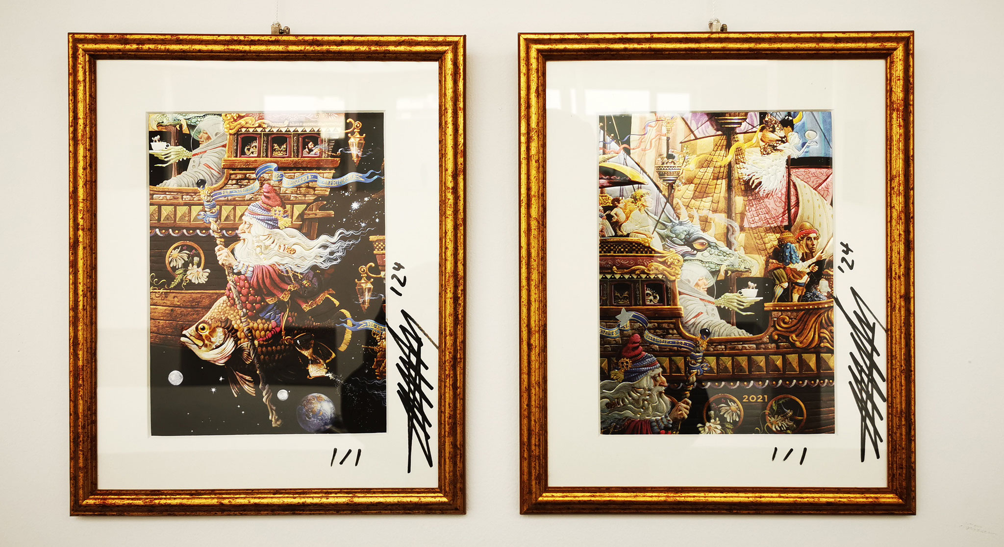 ARTwork: Andreas Ender | Paperblanks 2021, signiert - UNIKAT - je 144,00€, 2er Set 233,00€