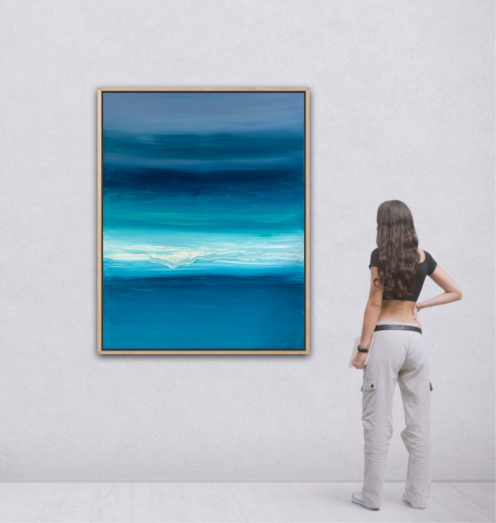 "Down to the overflow" 100x80