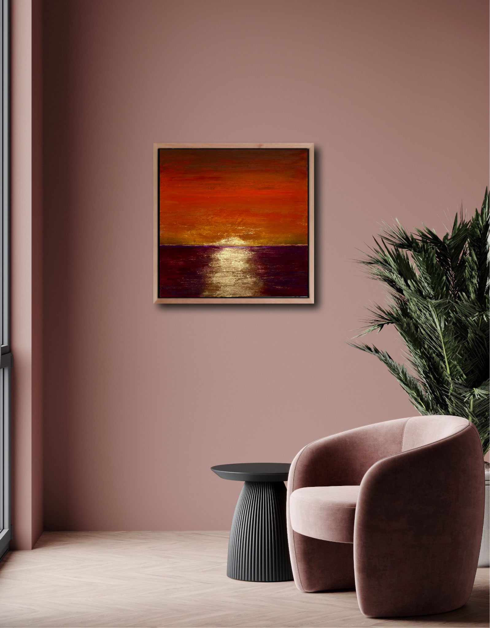 "Soleil couchant" 60x60