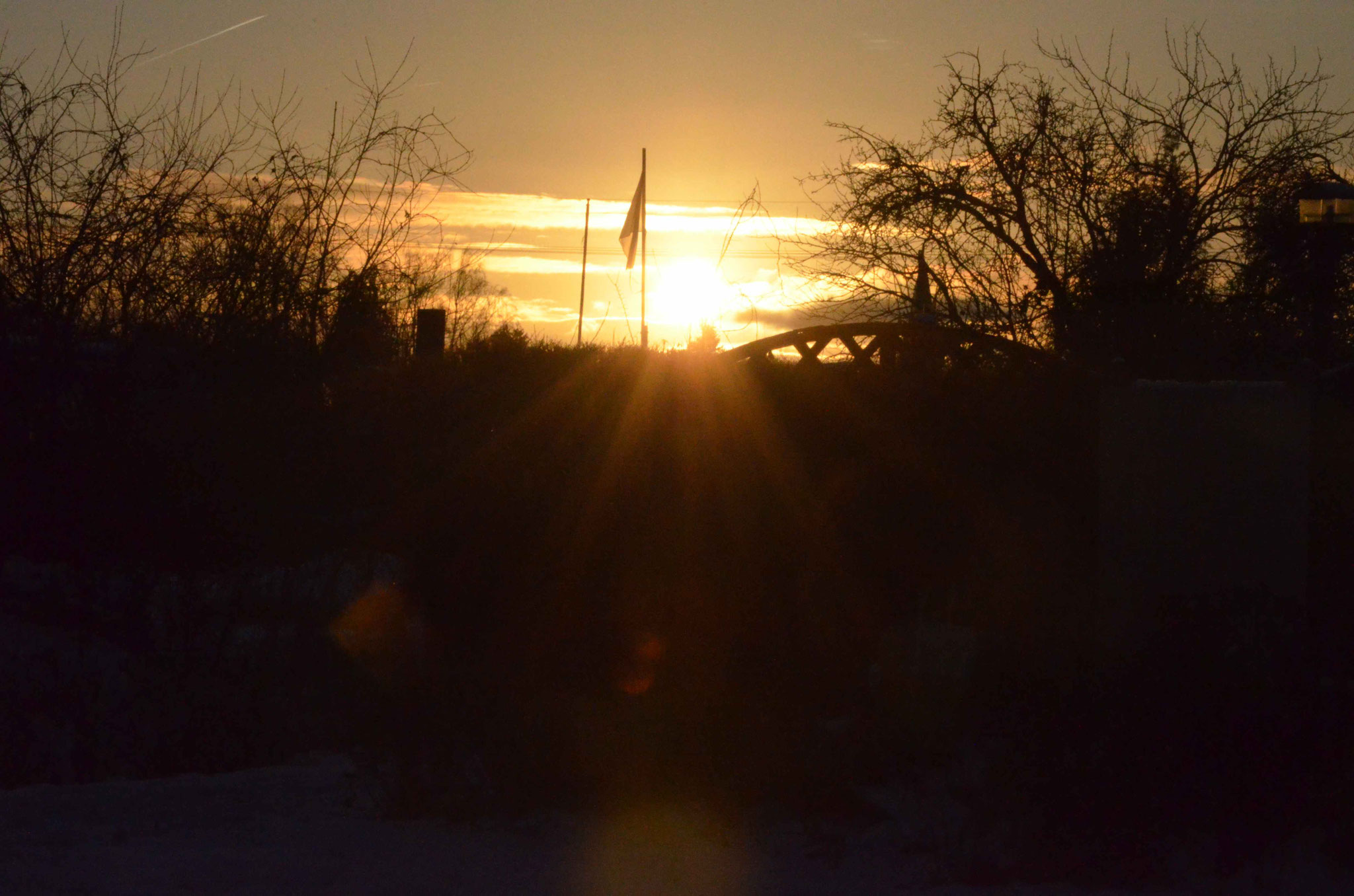 der Lehrgang ging bis zum Sonnenuntergang