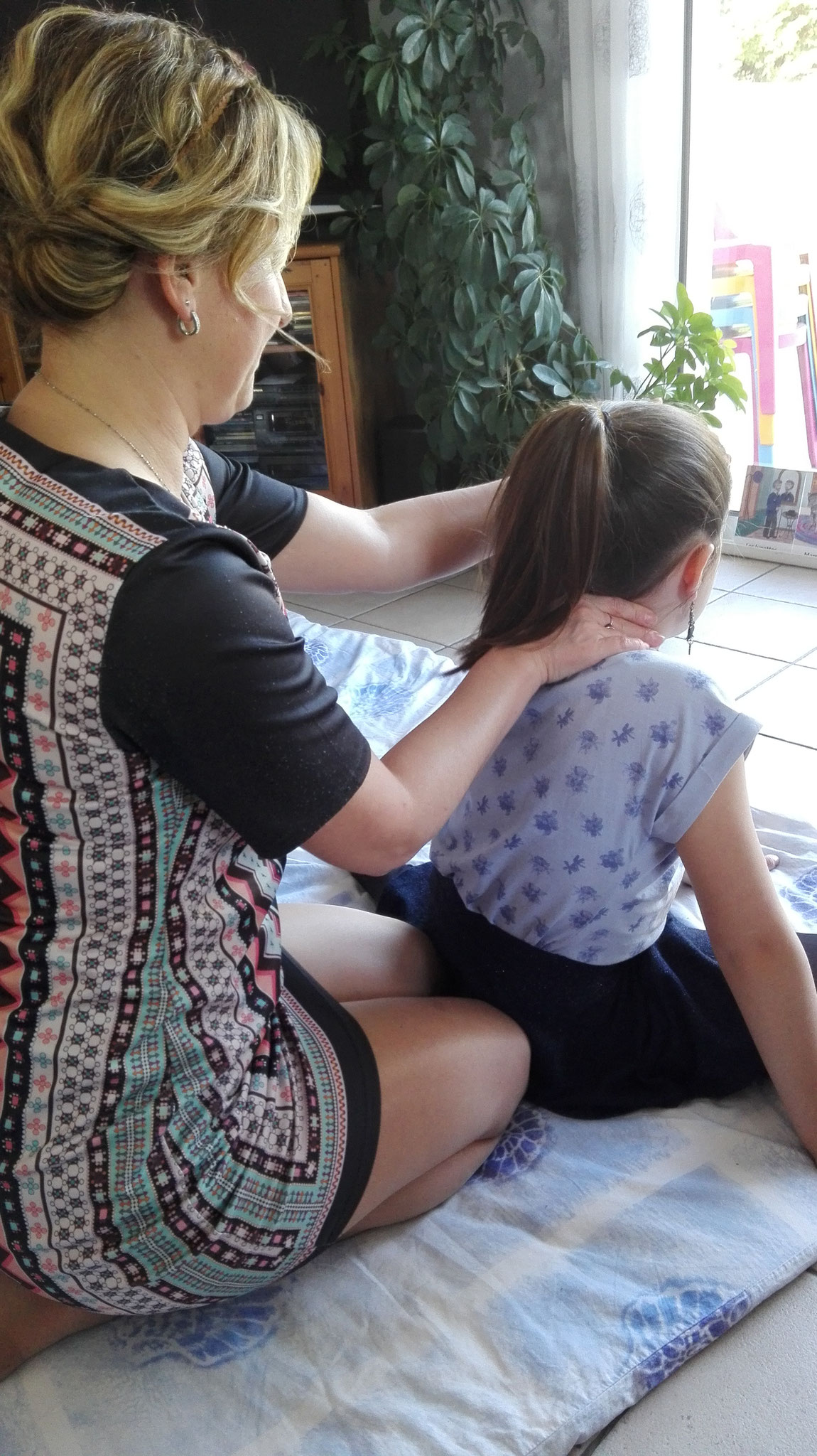 Massage en famille