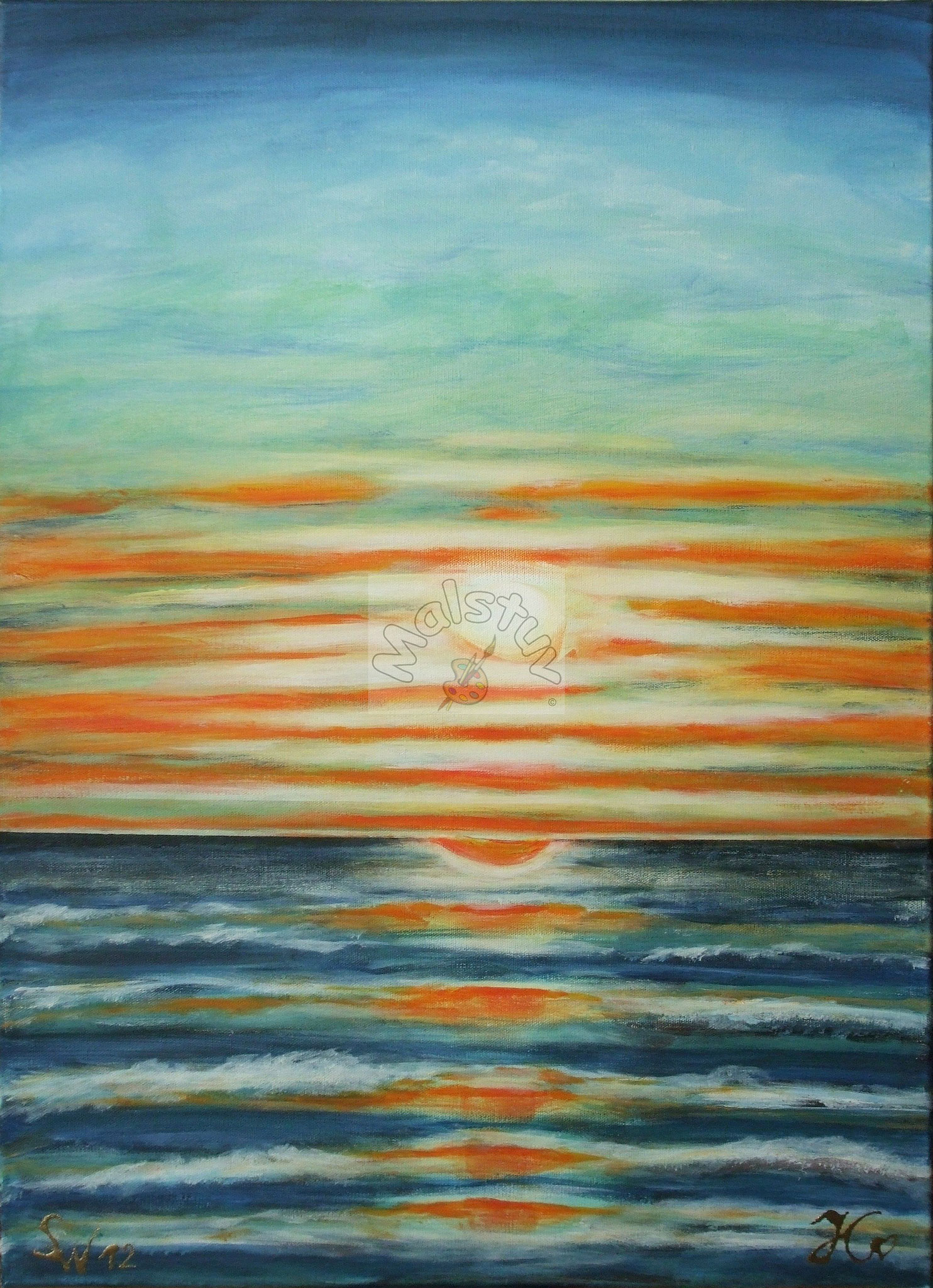 Stimmung am Meer 02 - Abendhimmel