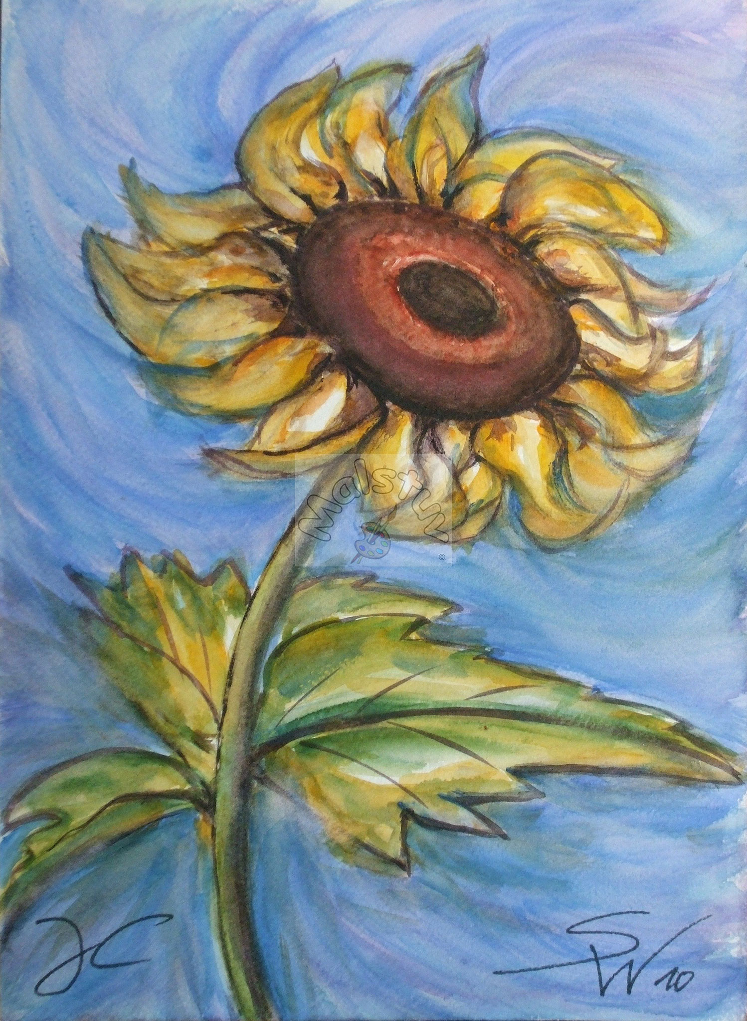 Blumen 03 - Tanzende Sonnenblume