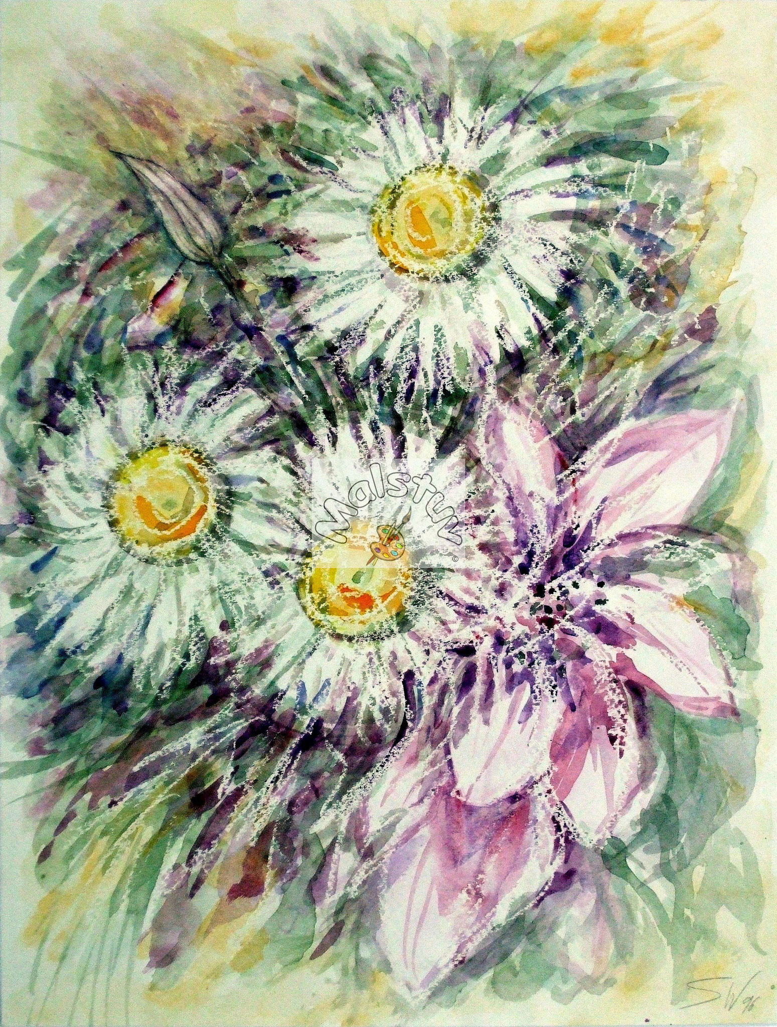 Blüten 07 - Blumenstrauß (kräftig)