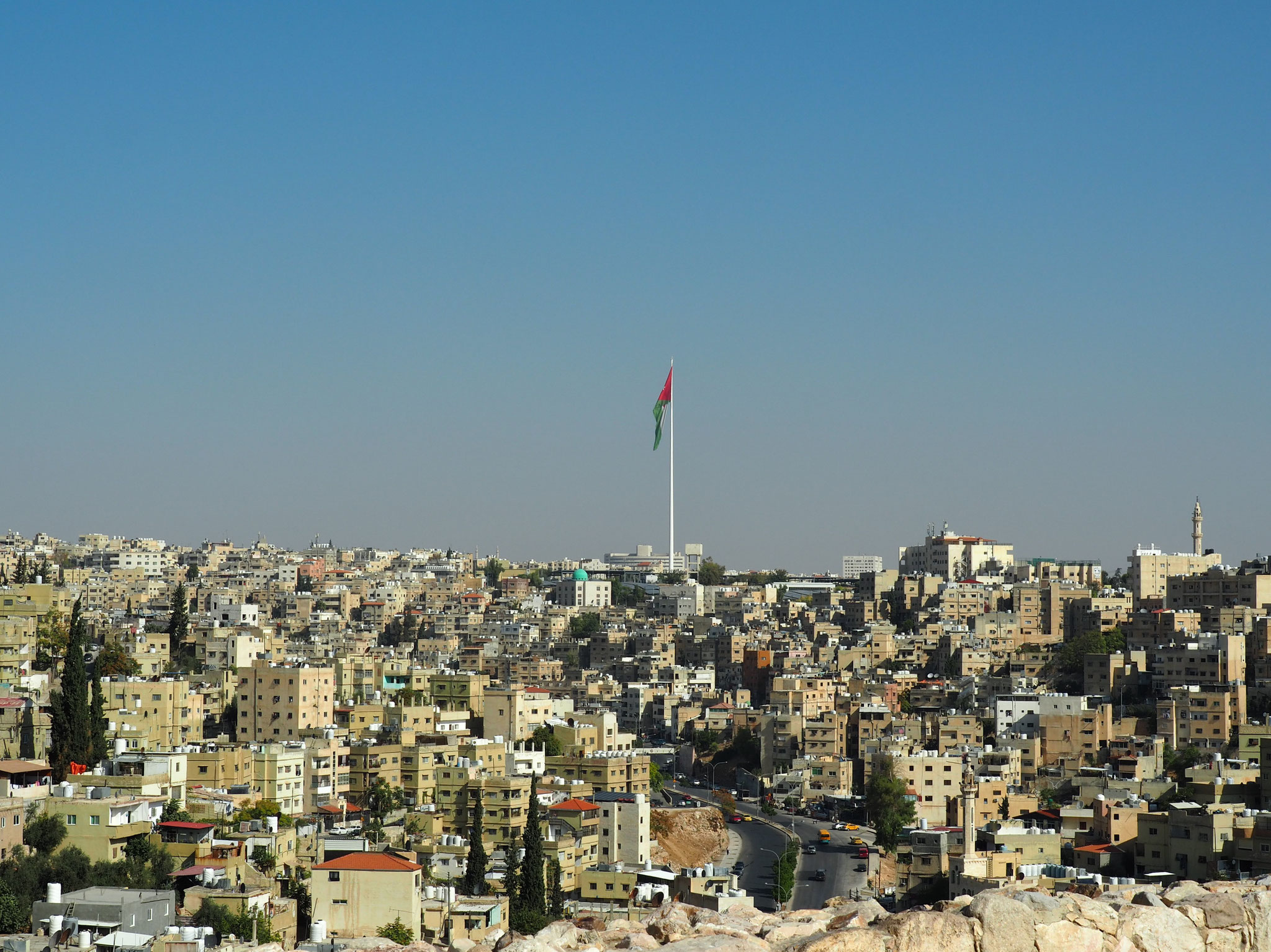 ... noch ein Blick auf die Stadt Amman
