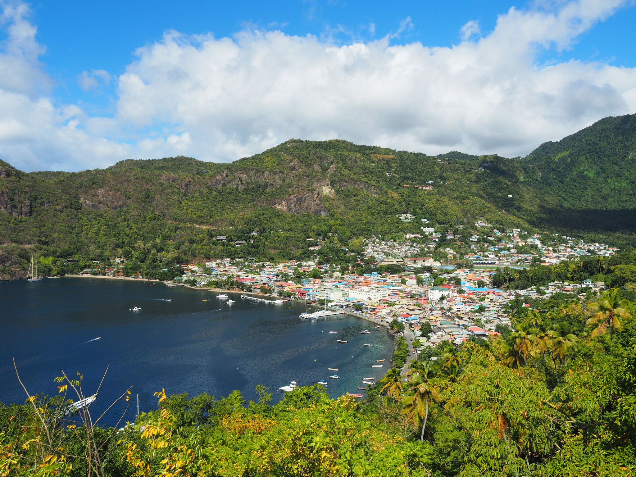 Soufrière - ursprünglicher Hauptort der Insel St. Lucia