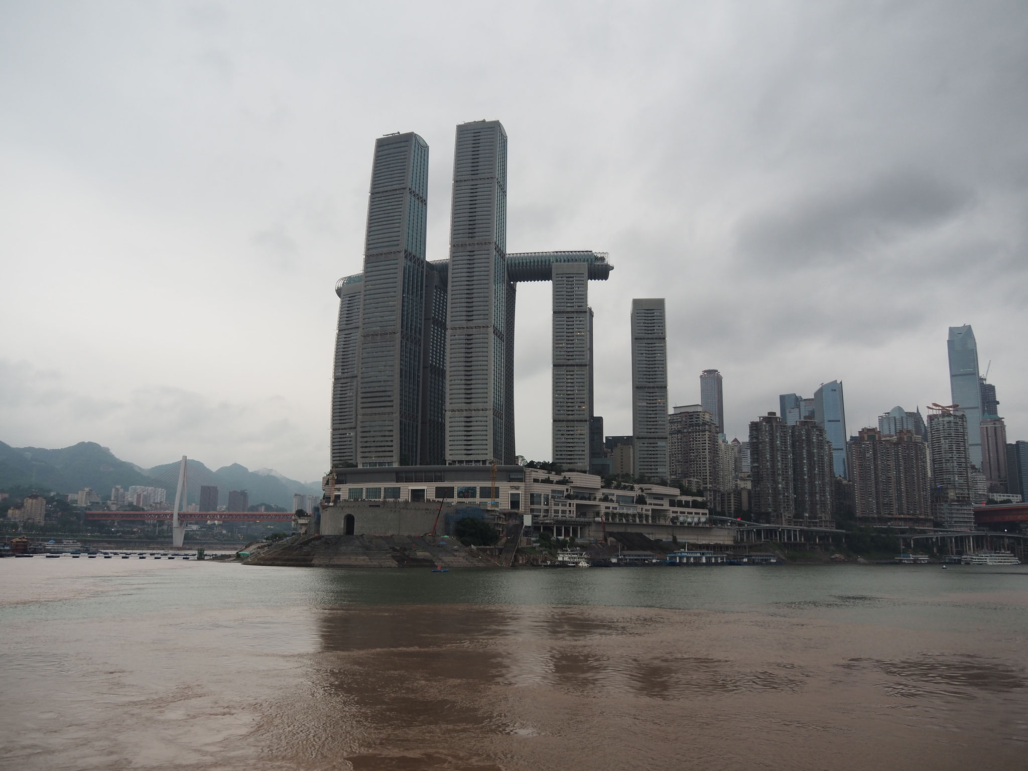 Ankunft in Chongqing (Ende der Kreuzfahrt)