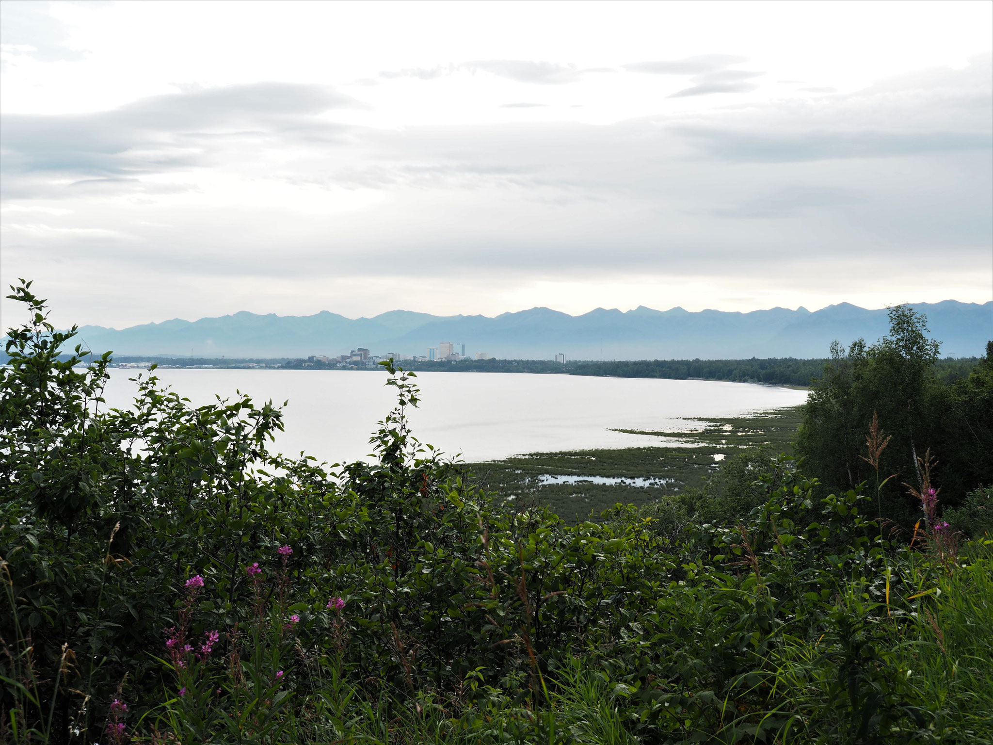 Anchorage, die mit Abstand größte Stadt Alaskas