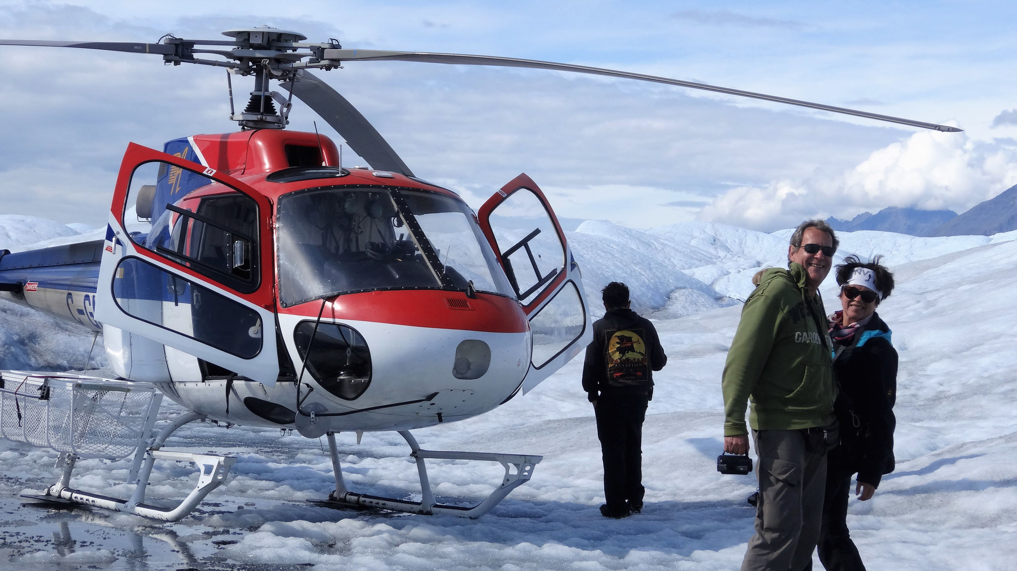Weiterflug zum Lake George