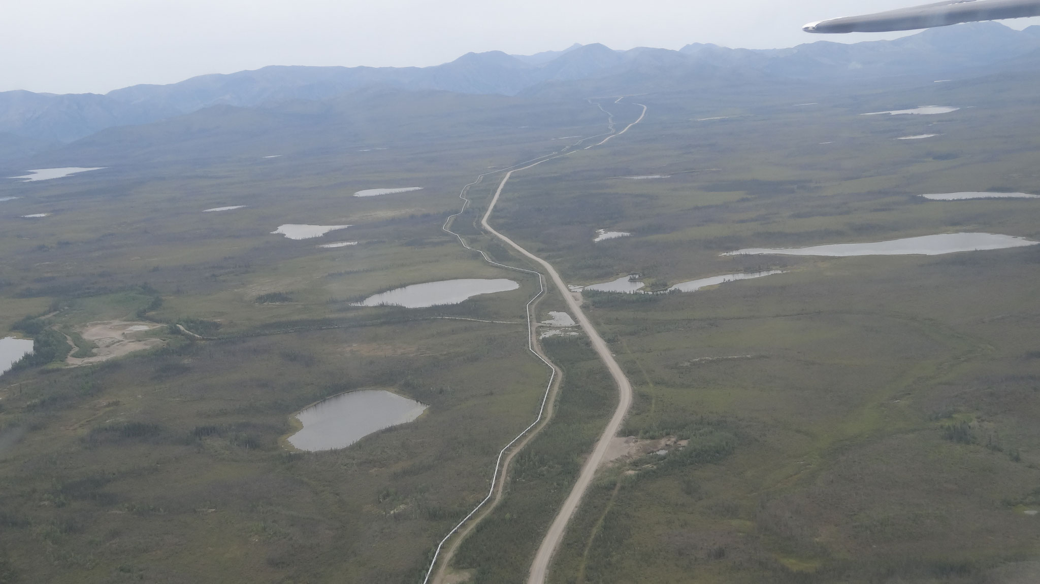 Dalton Highway mit Trans-Alaska-Pipeline