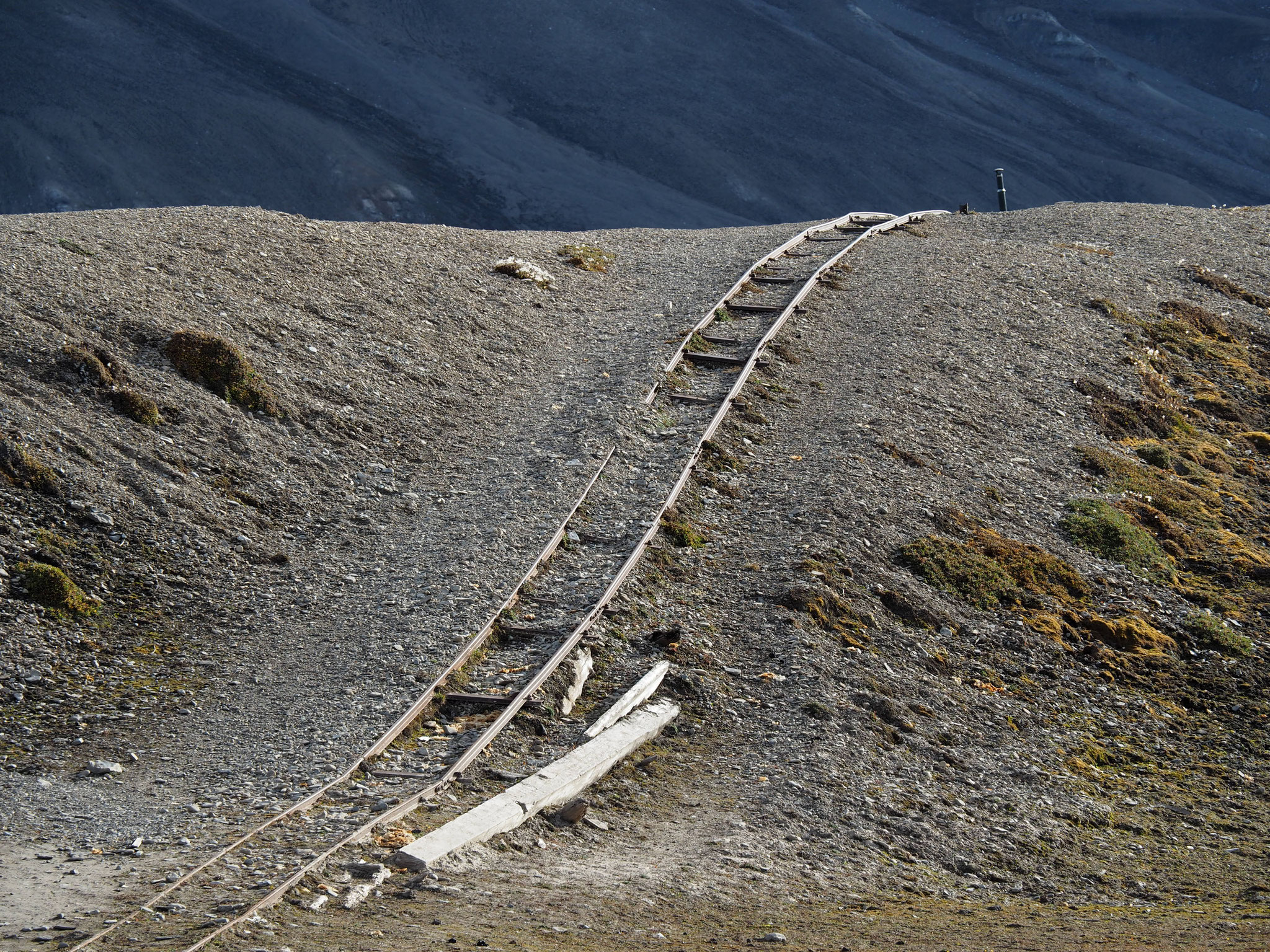 Überreste aus den Versuchen des Bergbaus