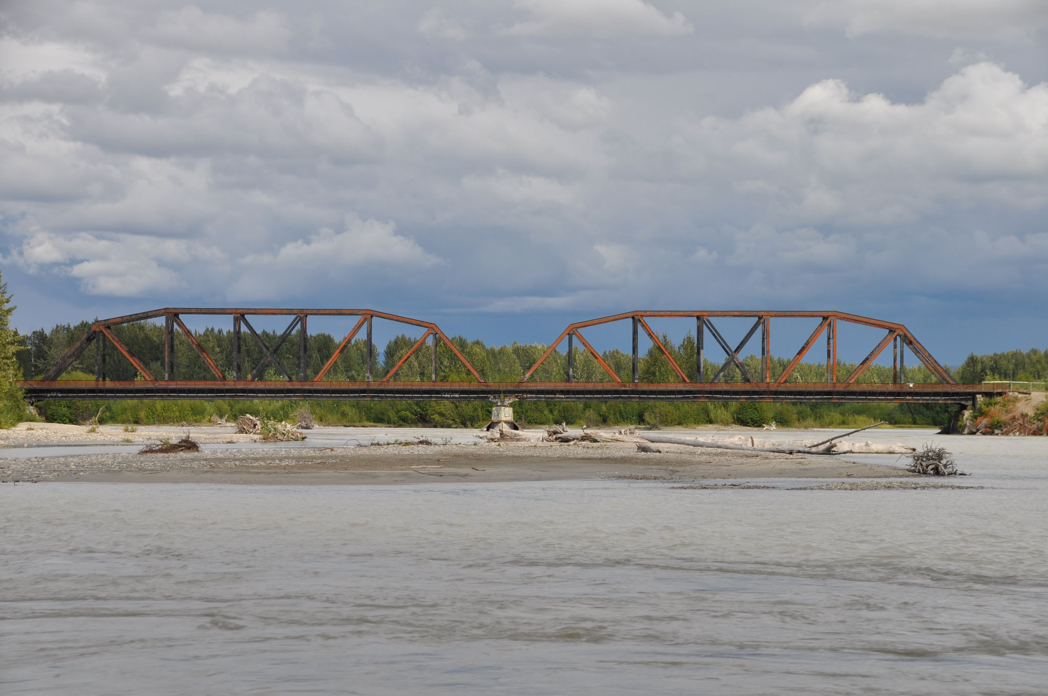 Eisenbahnbrücke - Alaska Railroad