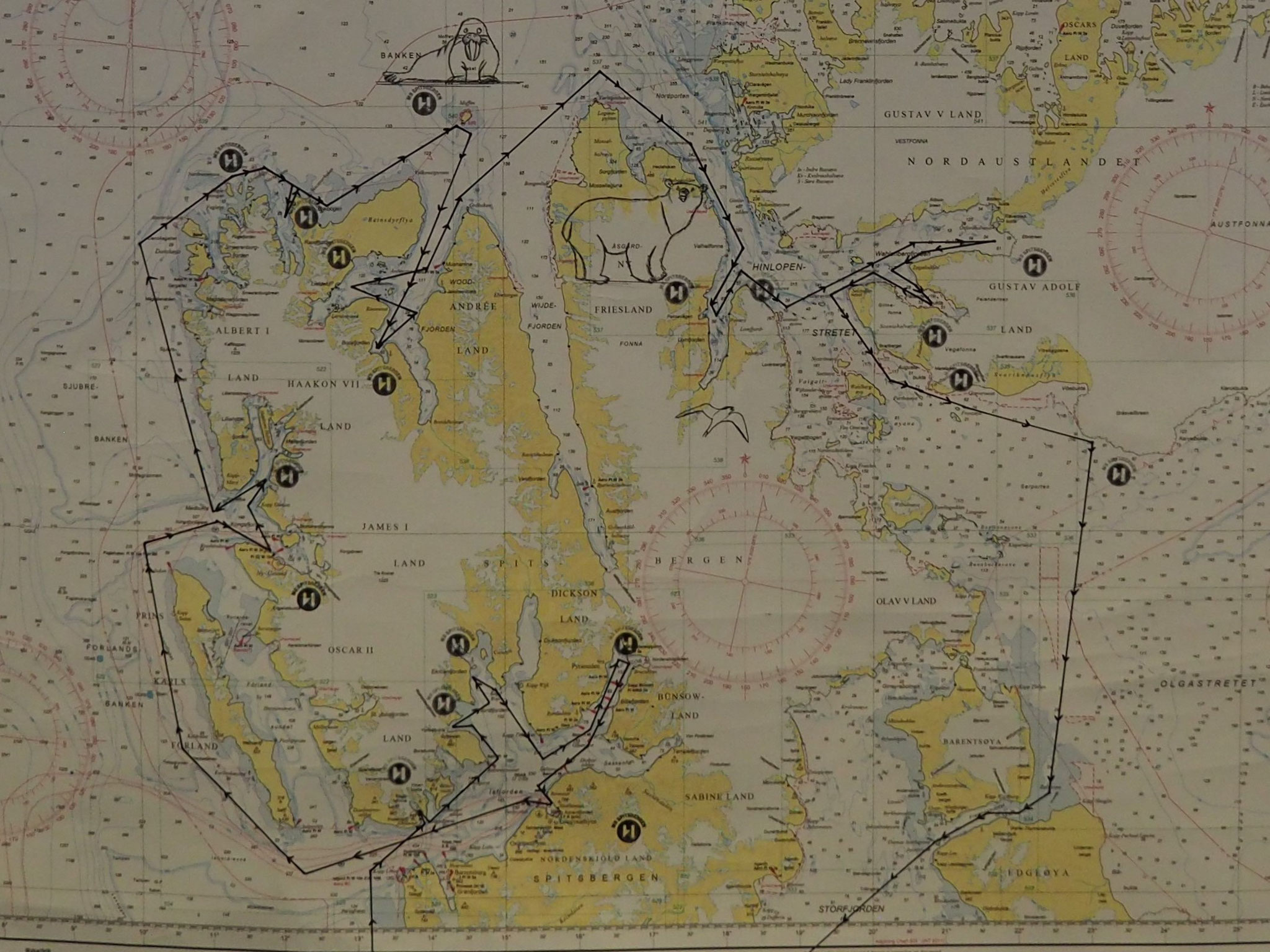 ... unsere Route - Ende