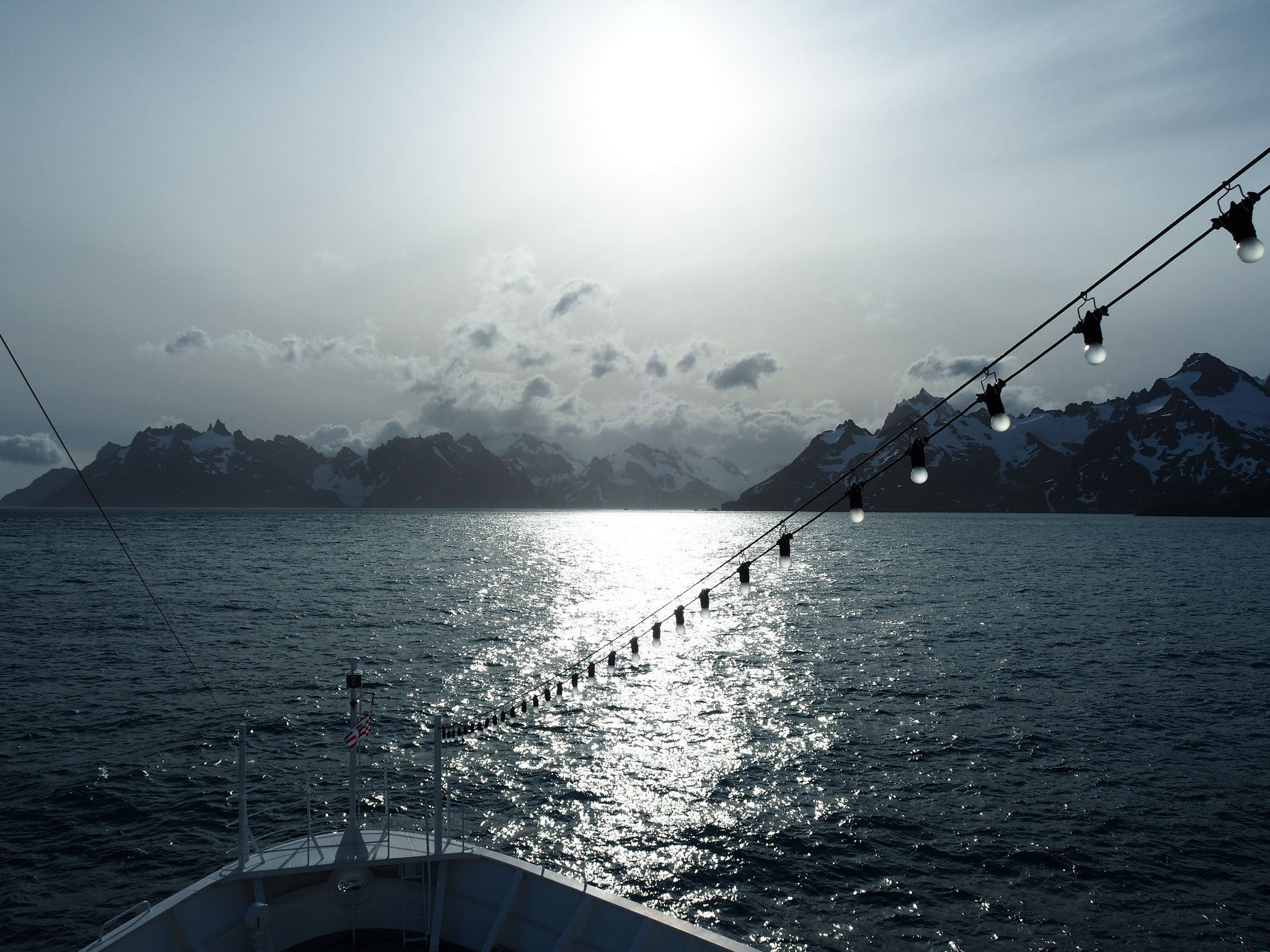 ... Einfahrt in den Drygalsky-Fjord