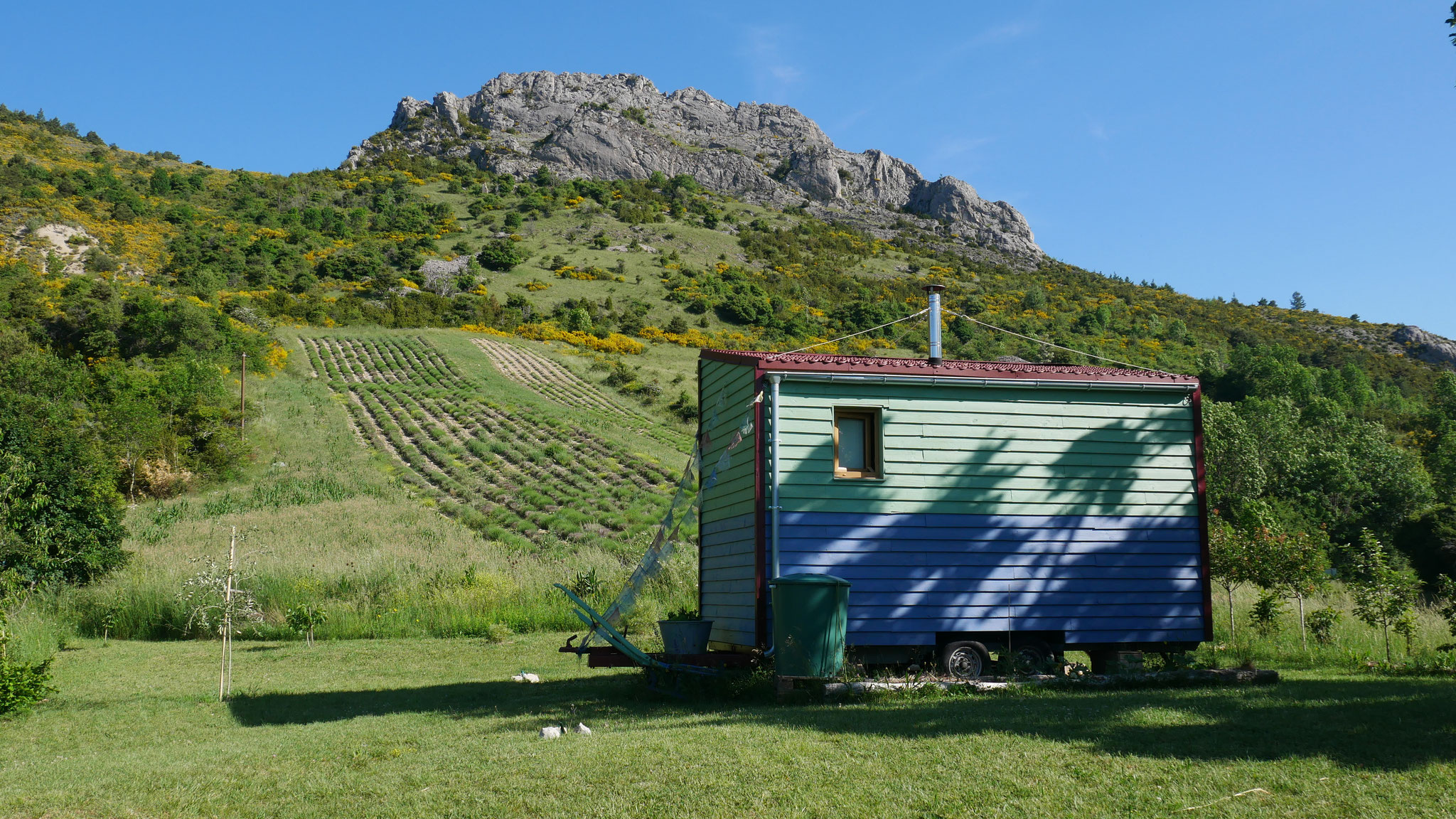 La tiny house bulle. Izon Nature : hébergements, chambres et table d'hôtes insolites et écoresponsables dans la Drôme provençale, trek dans la Méouge