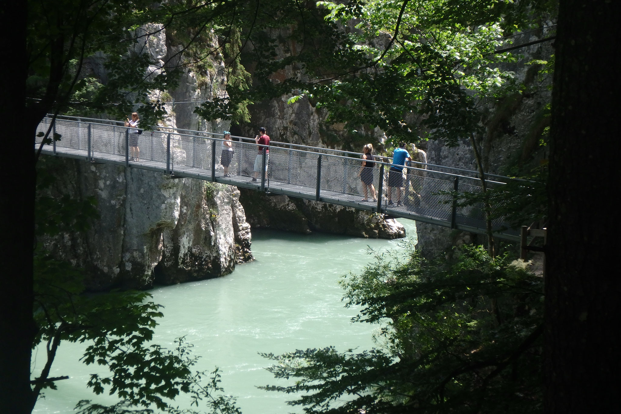 Tiroler Achen: Blick in die Entenlochklamm