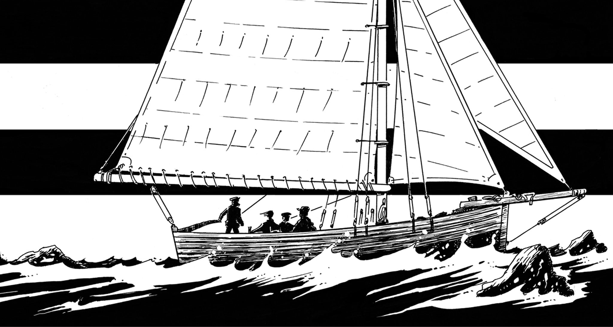 dessin, filmo,humour, bateau, voilier, marin, navigation, mer, bretagne, marine