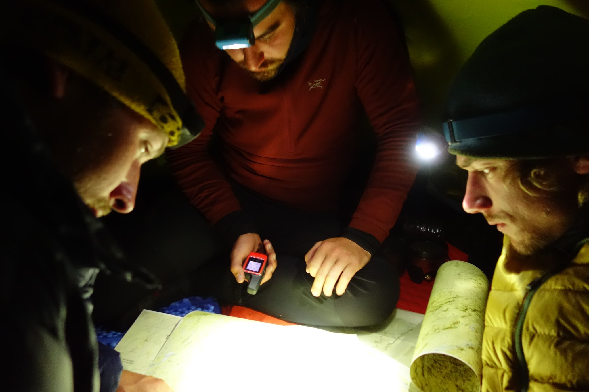 route planning in the tent