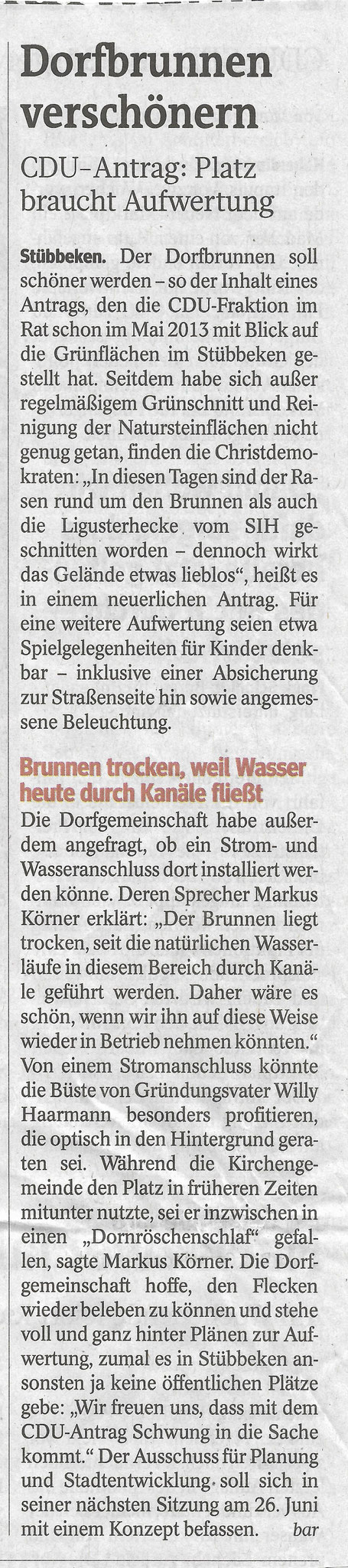 Dorfbrunnen verschönern 2019