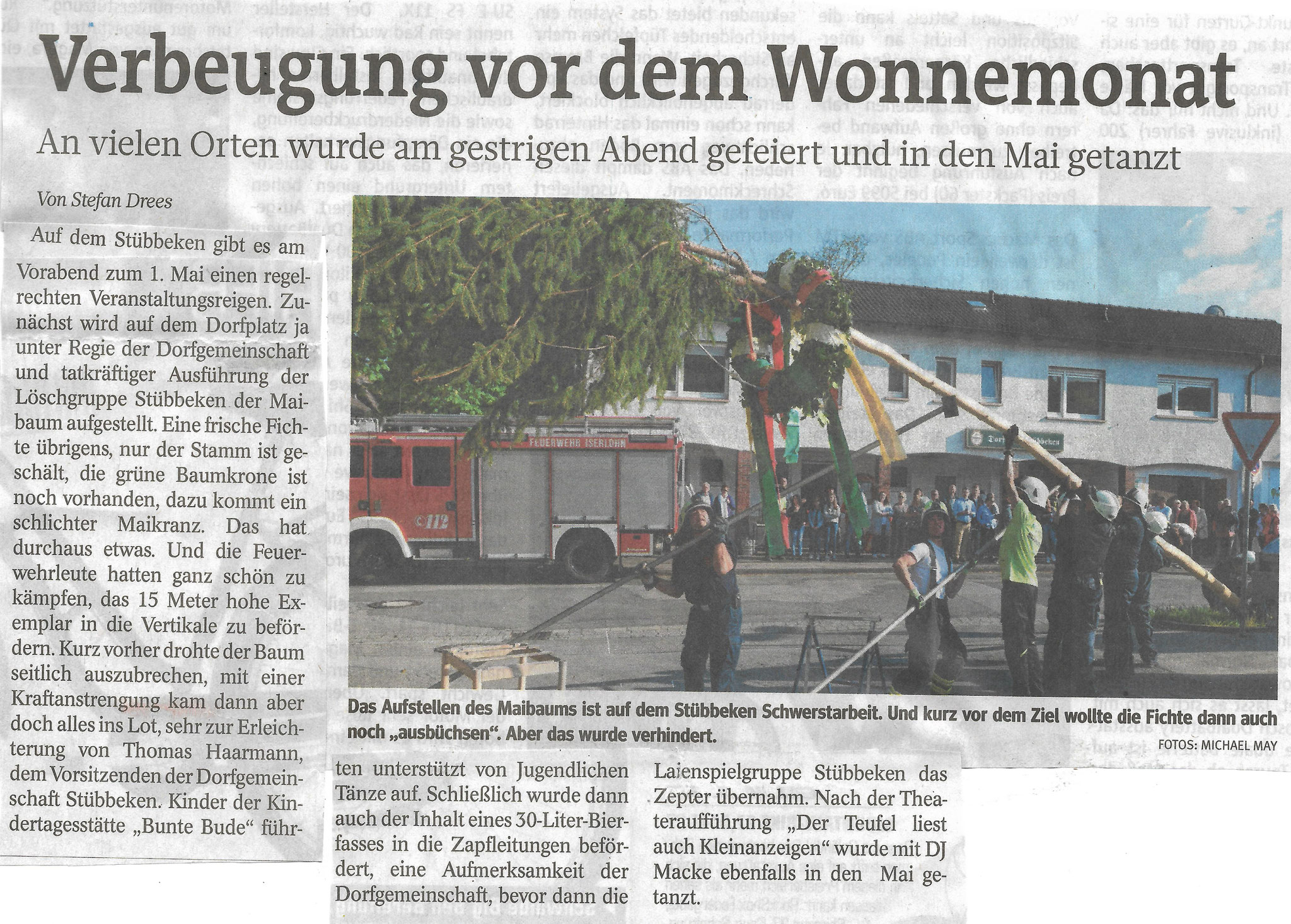 Maibaum Aufstellung 2019