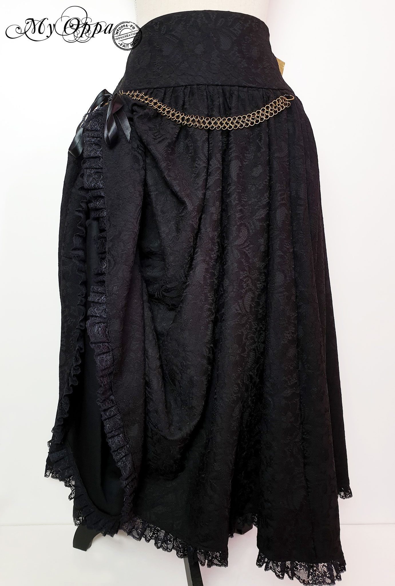 creation steampunk longue jupe creation My Oppa skirt clothes gothique gothic