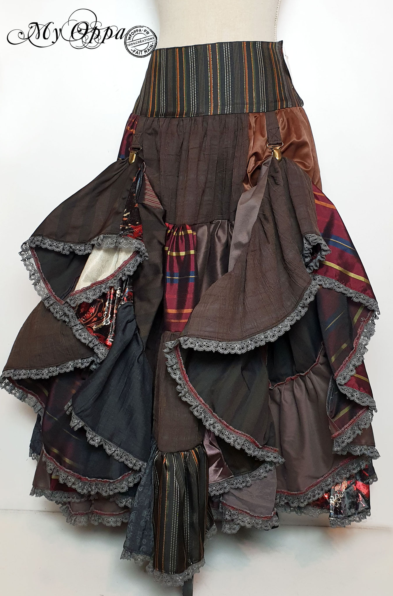 creation jupe steampunk my oppa skirt fashion
