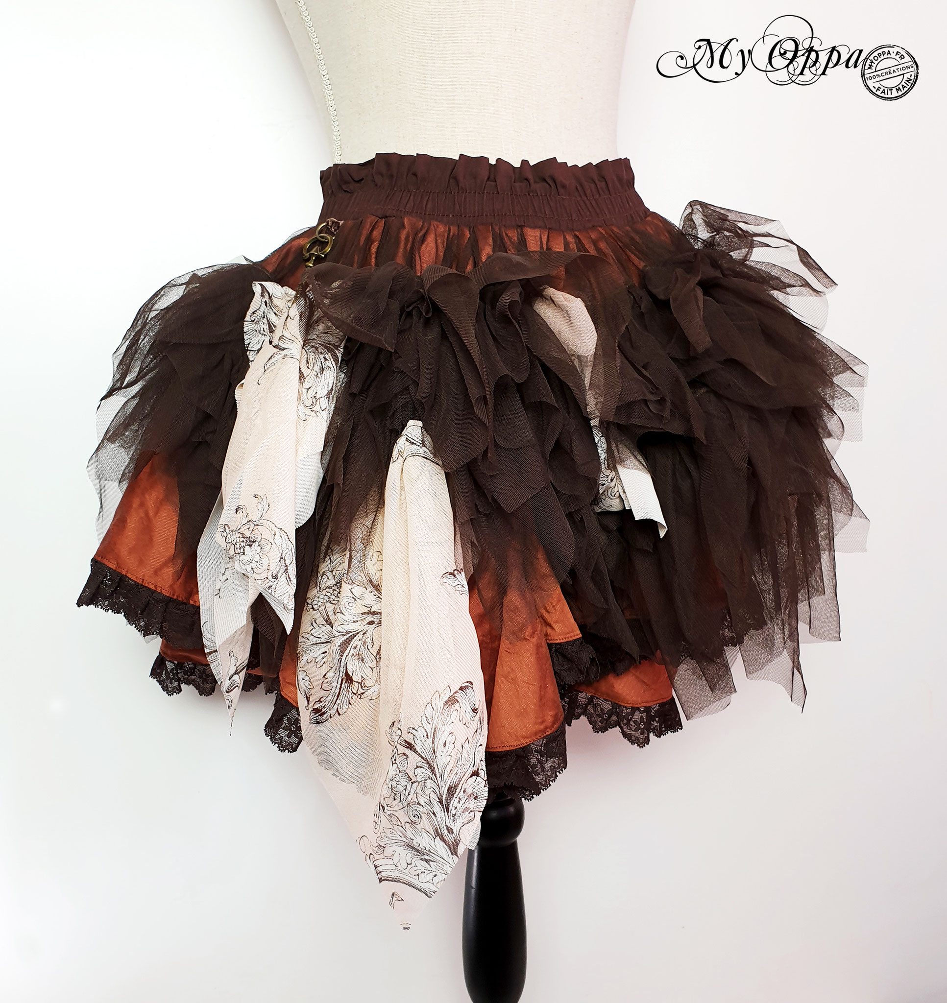 Creation My Oppa tutu jupon steampunk boho