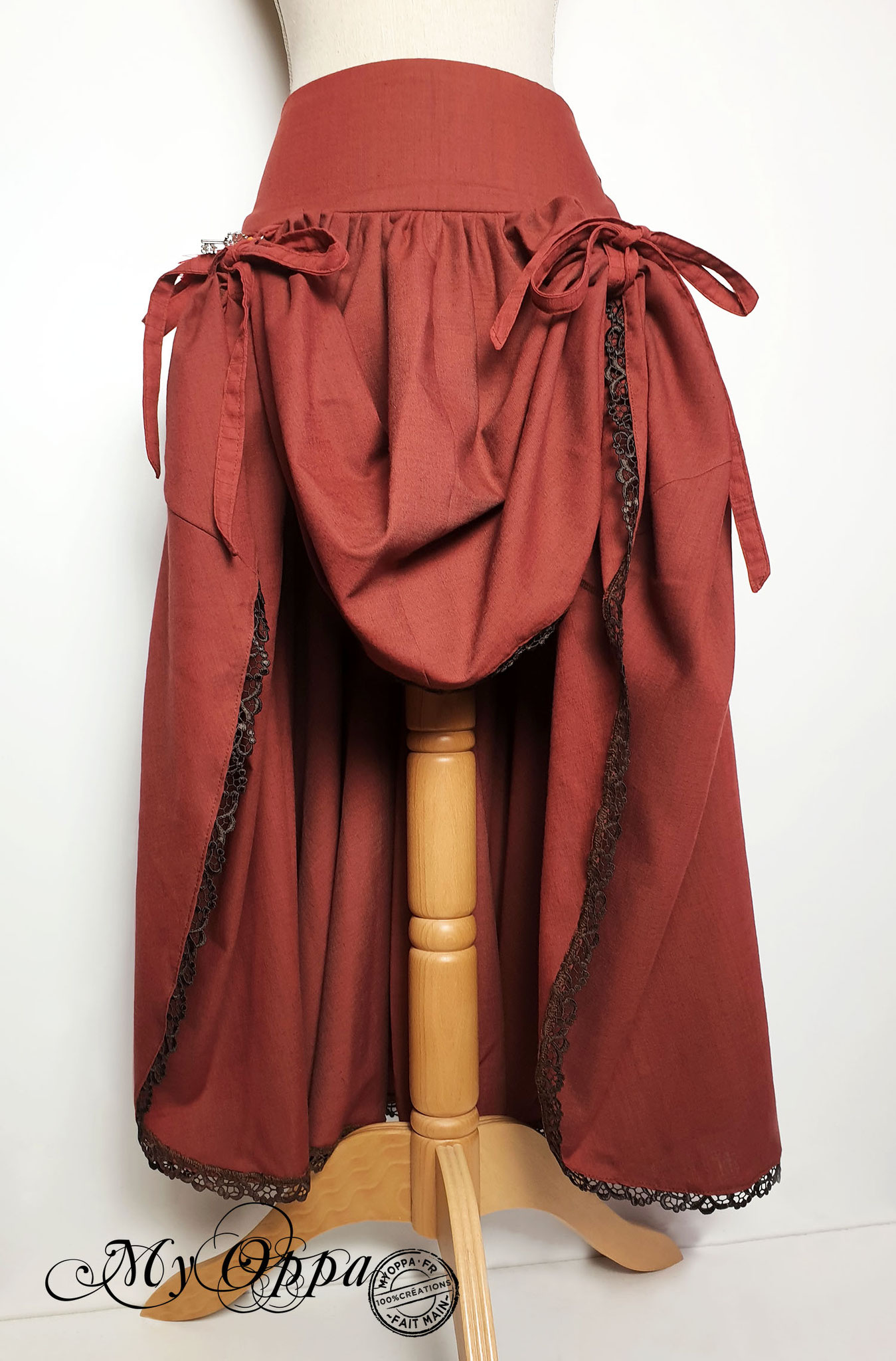 creation my oppa steampunk jupe skirt rouille