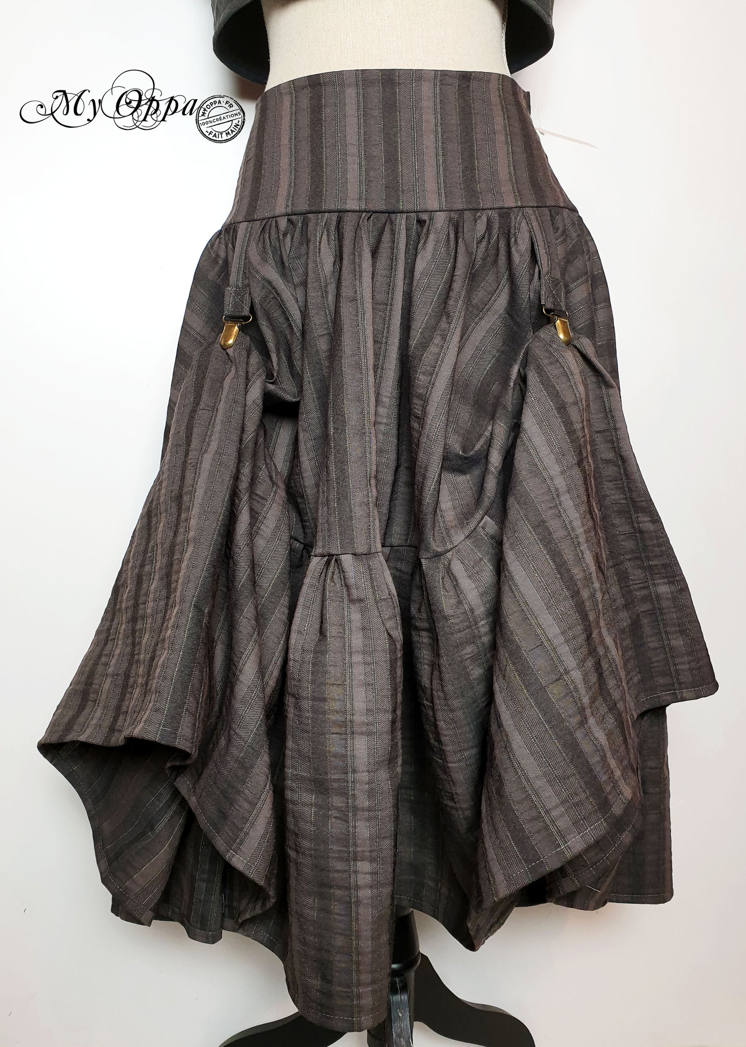 jupe steampunk pirate pinces creation my opppa skirt