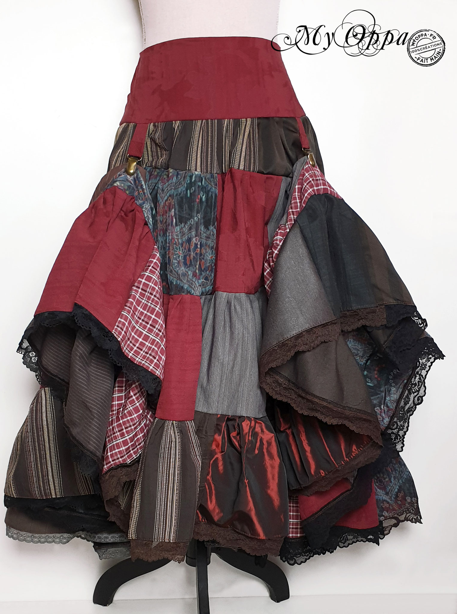 creation jupe steampunk my oppa skirt fashion