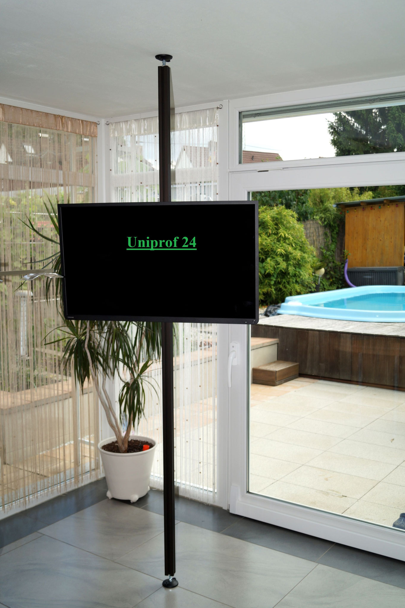 Boden-Decken TV-Halterung Stange - uni-prof-24