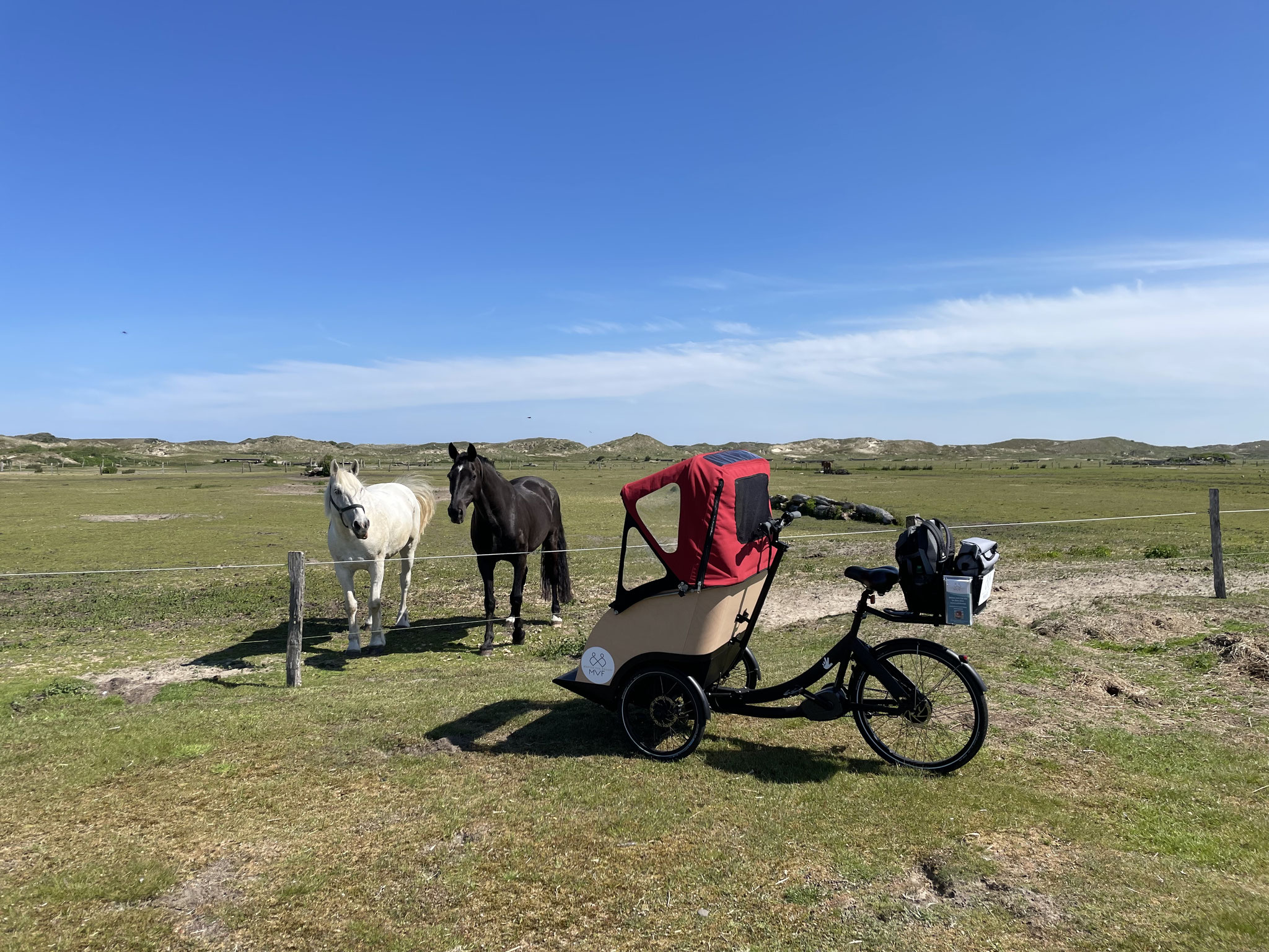 Das mvf-mobil, die E-Rikscha zu Gast bei Guten Freunden.