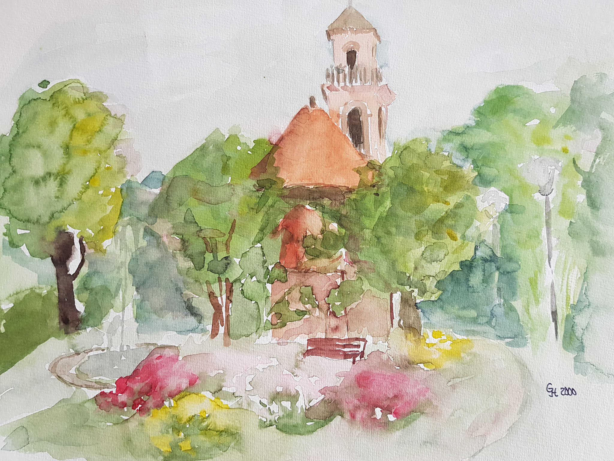 Auferstehungskirche im Stadtpark Fürth